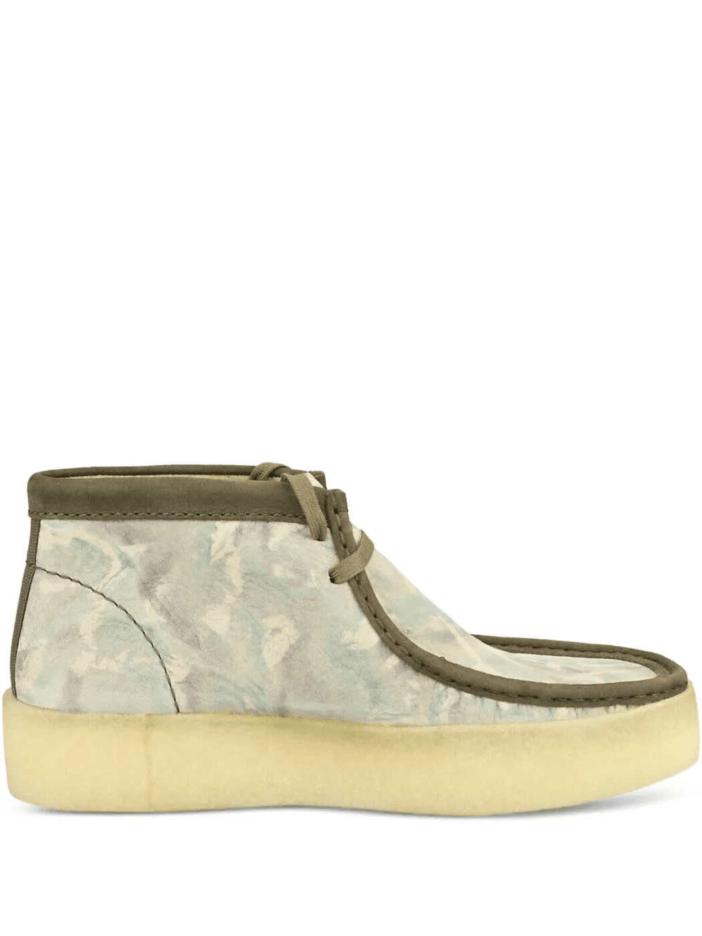 Wallabee Cup Bt "GREEN CAMOUFLAGE" boots - Image 1