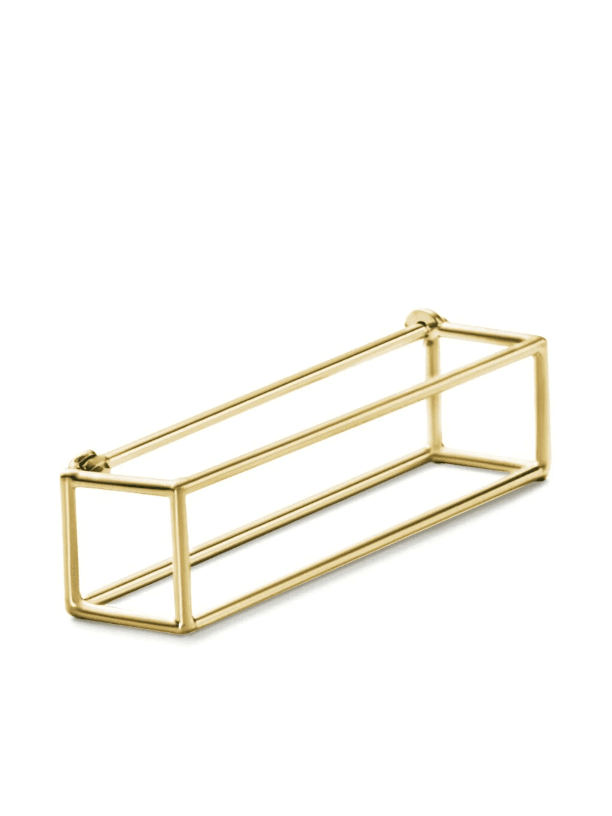 18kt yellow gold Rectangle earring - Image 1