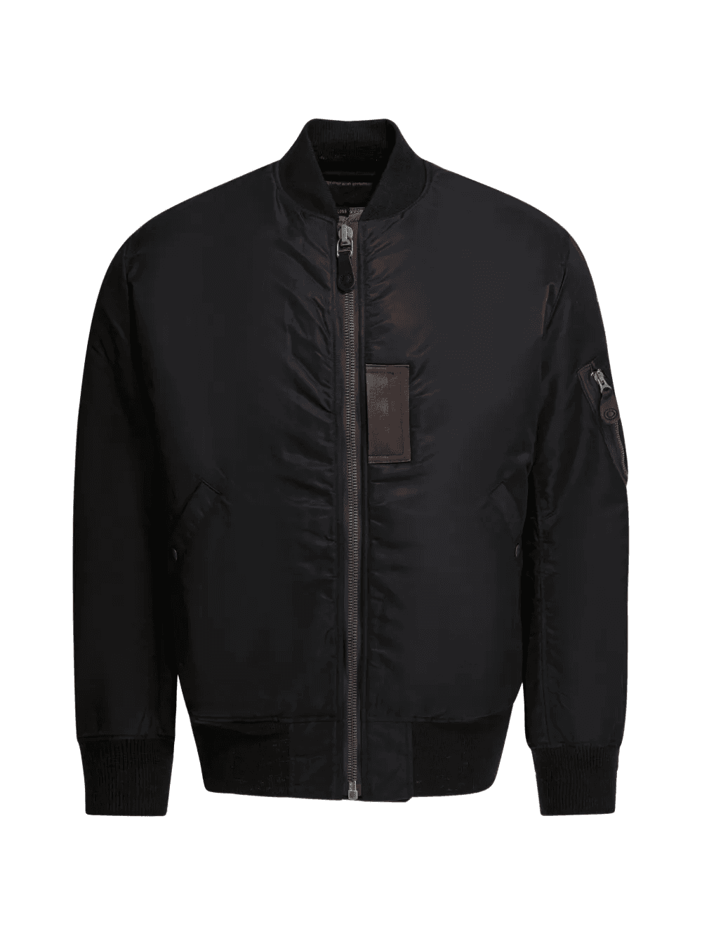 patched bomber coat - Image 1