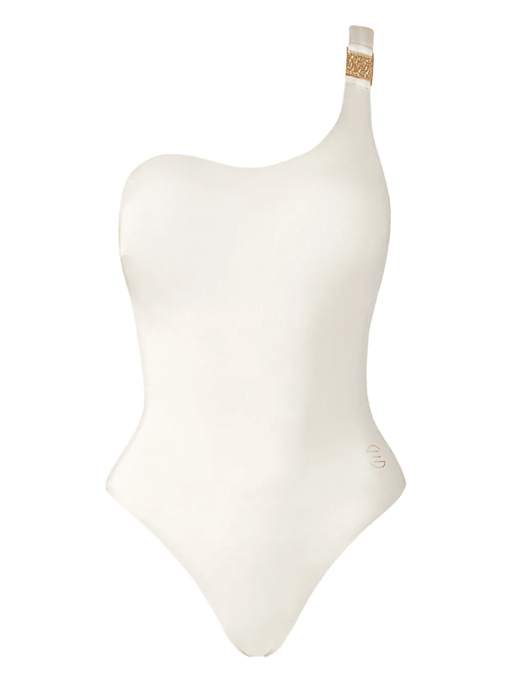 embellished one-shoulder swimsuit - Image 1