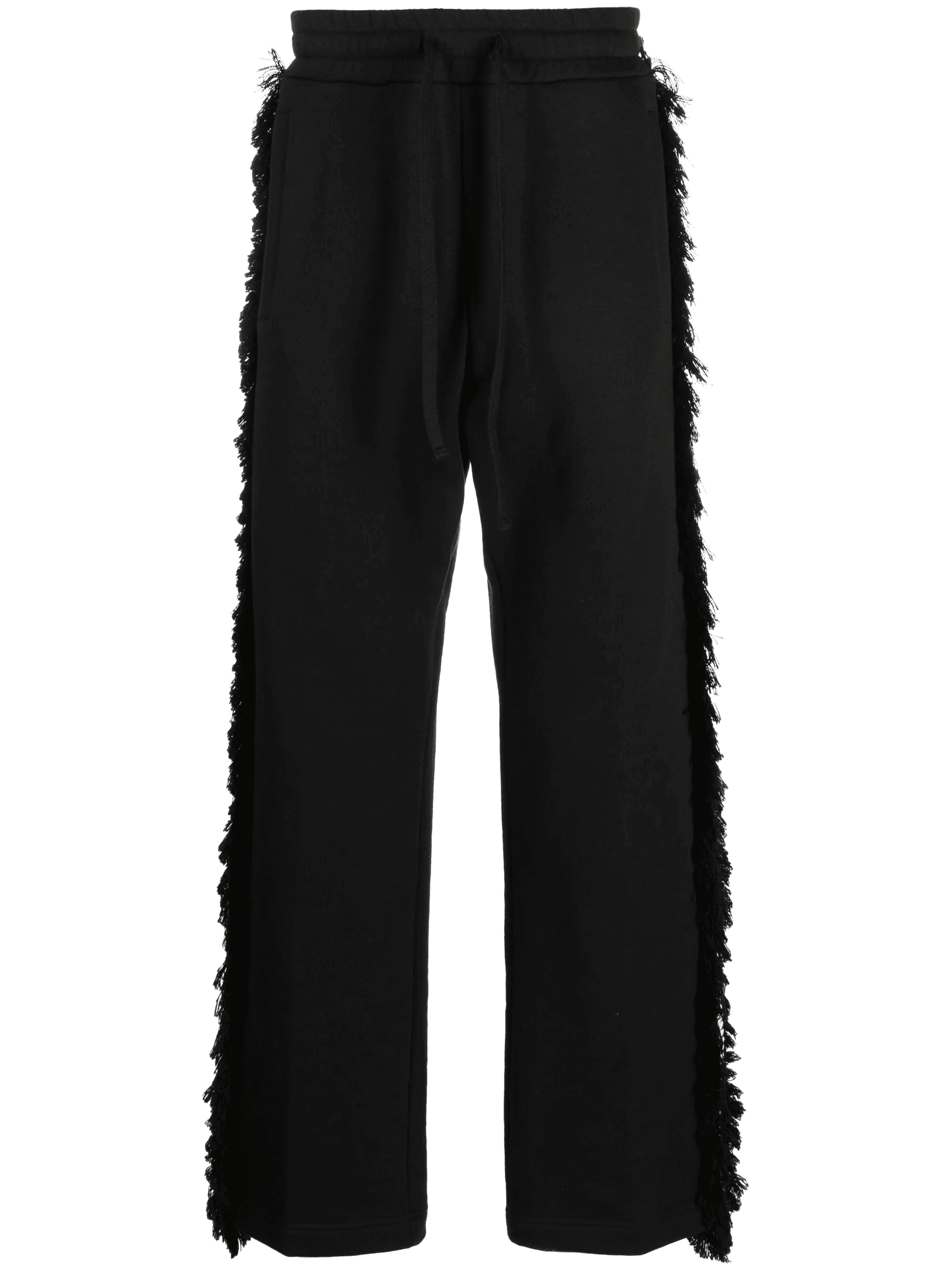 frayed-stripes straight-leg trousers - Image 1