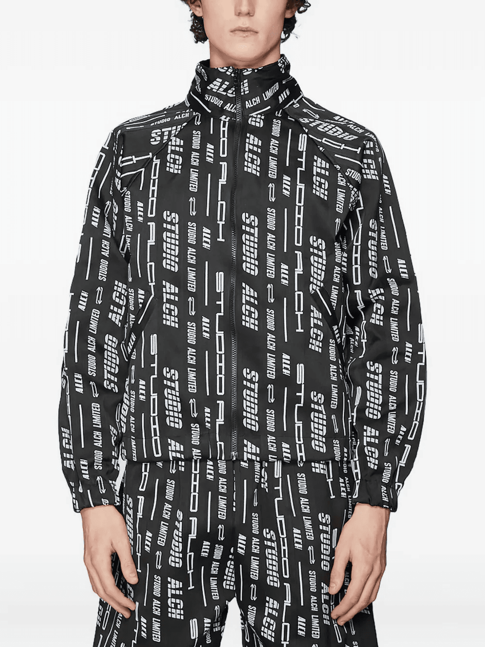 logo-motif track jacket - Image 1