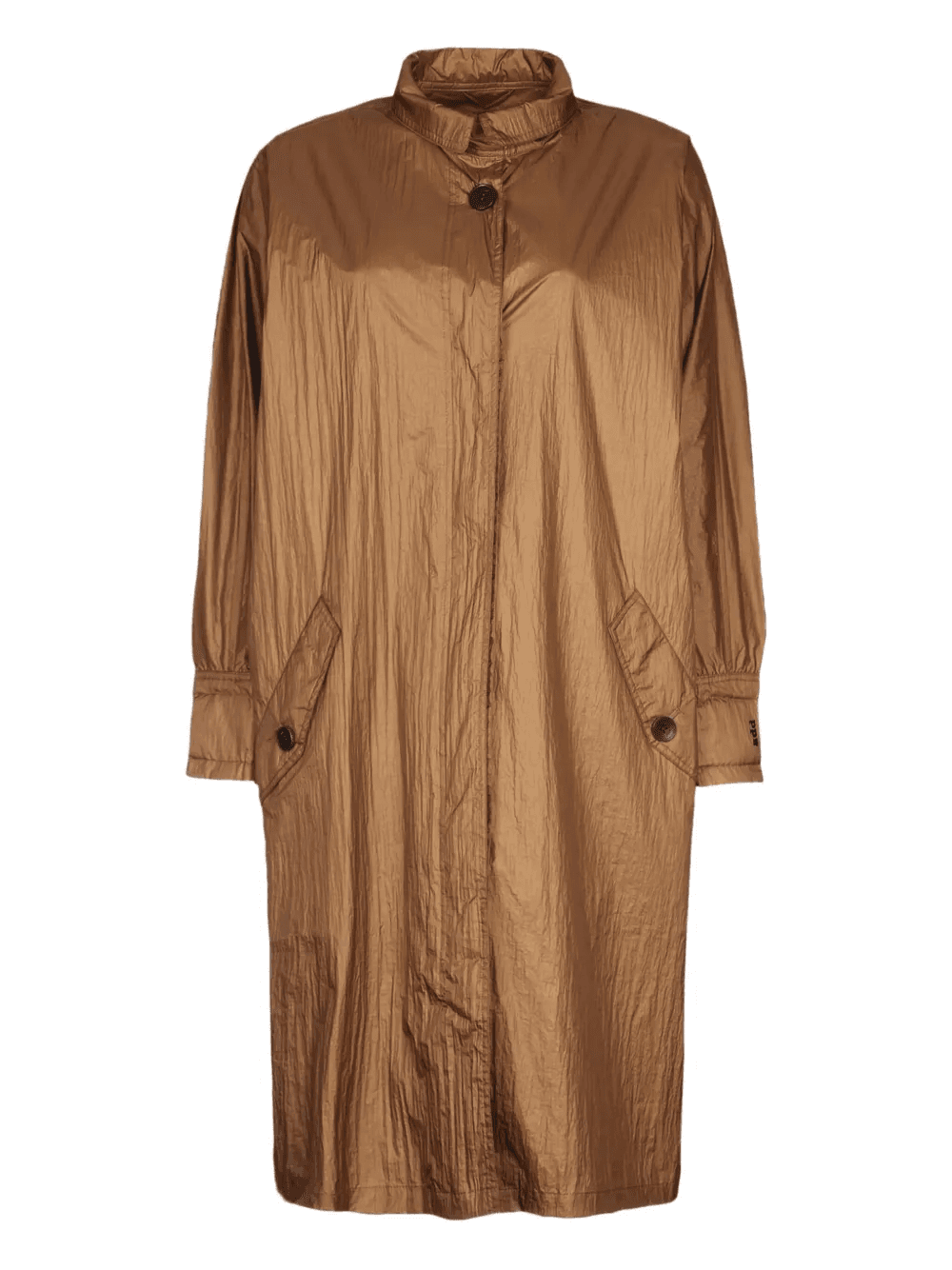 button-fastening patch-pocket coat - Image 1