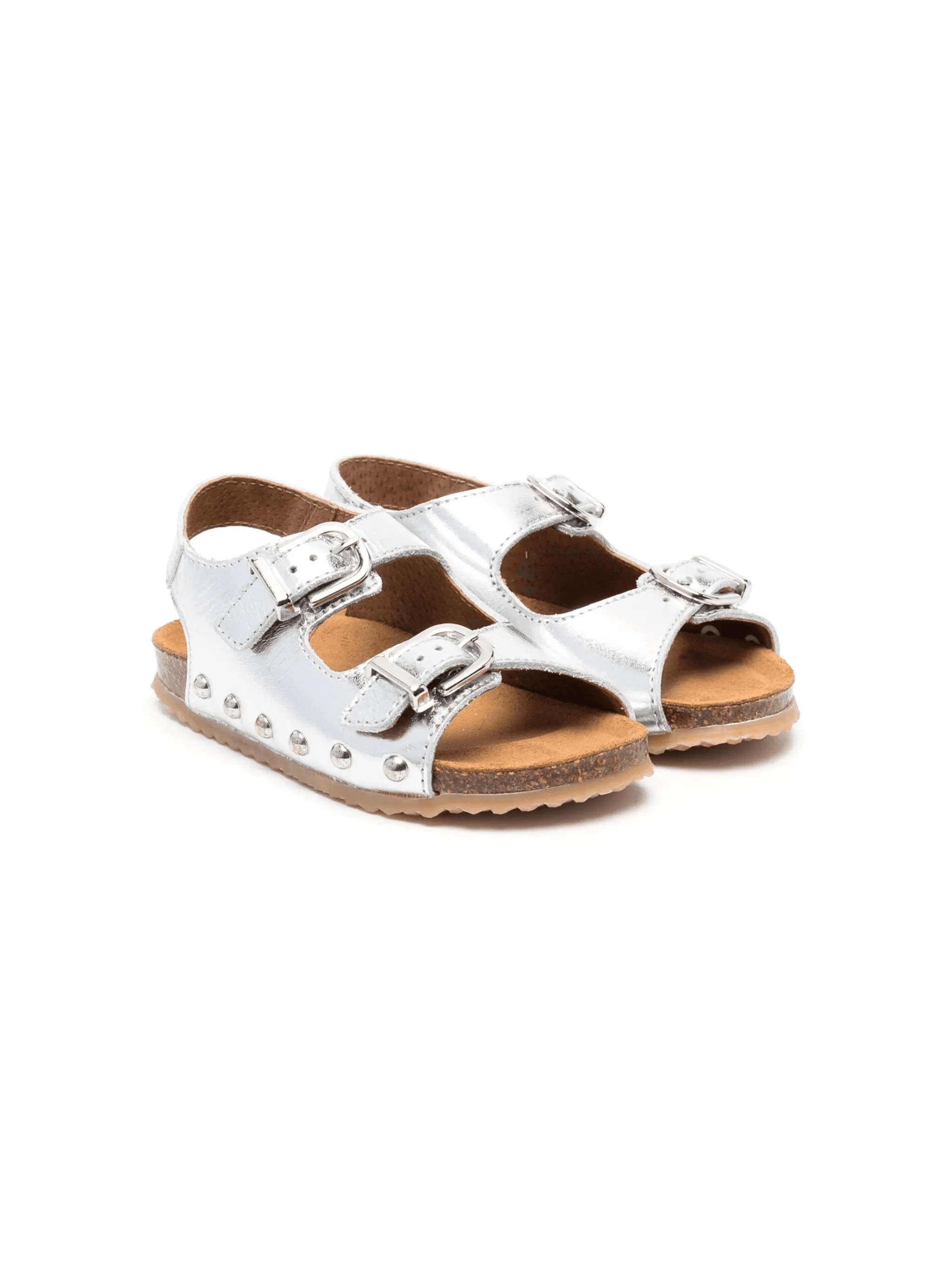 metallic leather sandals - Image 1