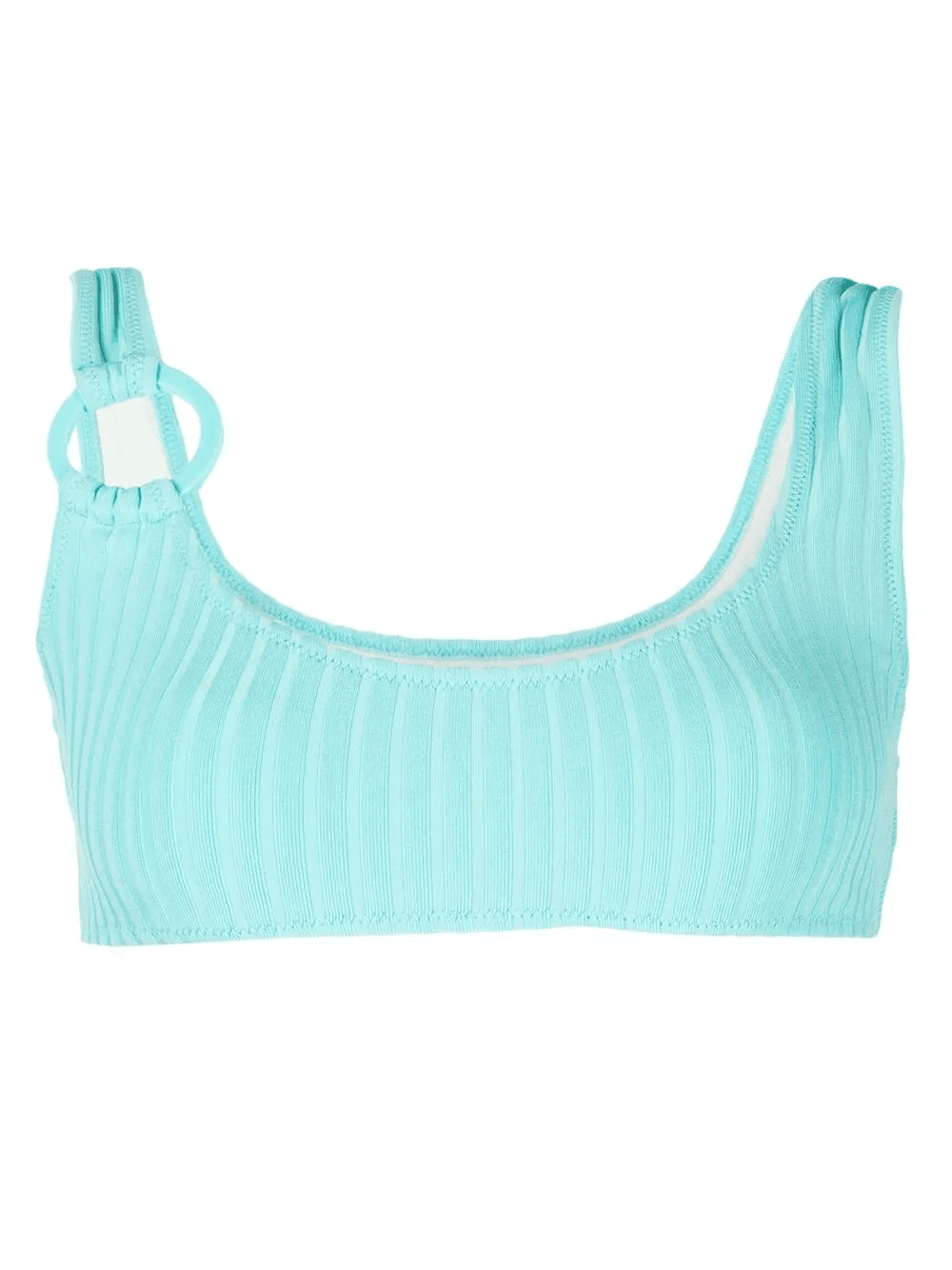 The Elle square neck ribbed bikini top - Image 1
