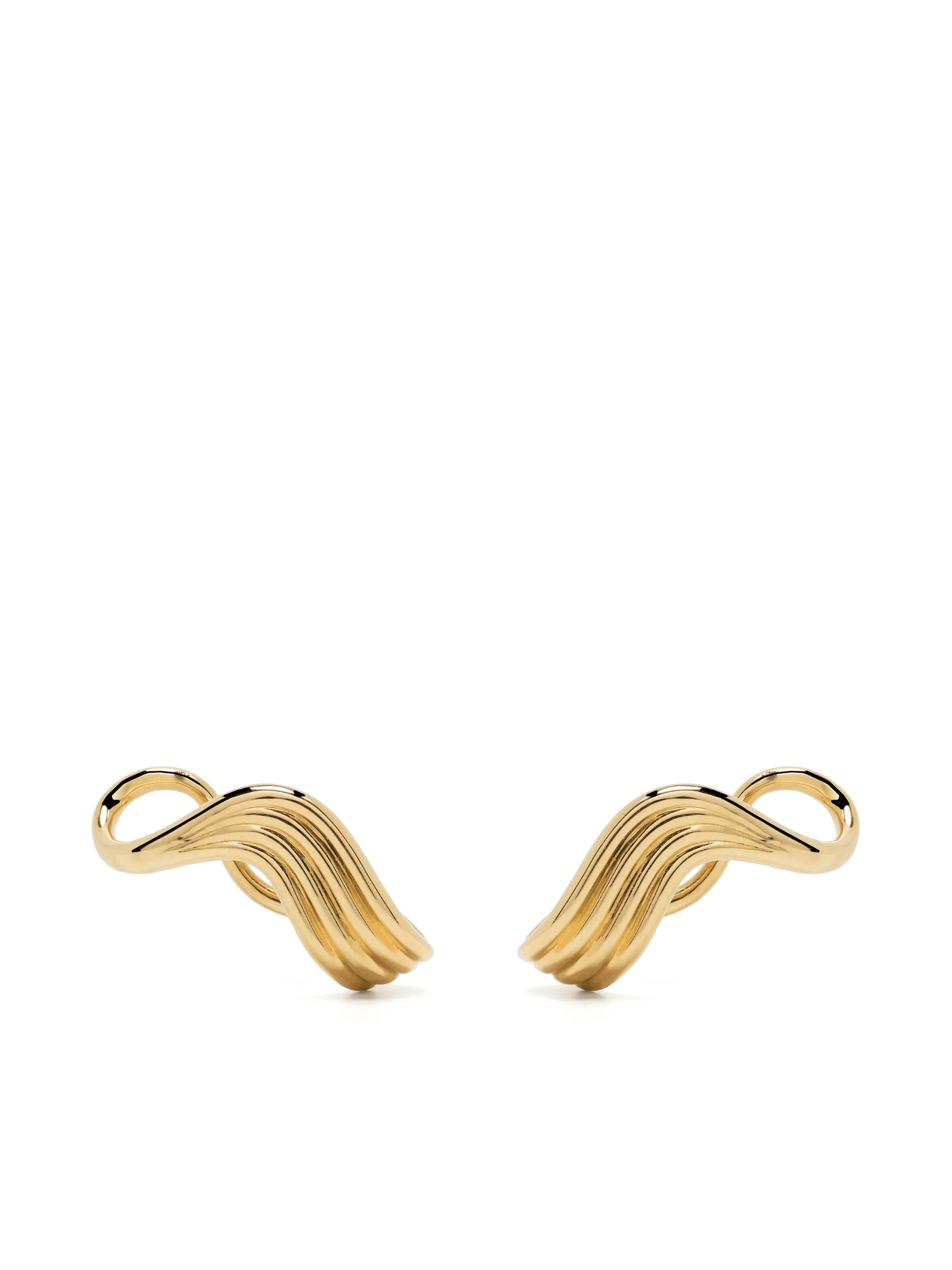 18kt yellow gold Stream Lines earrings - Image 1
