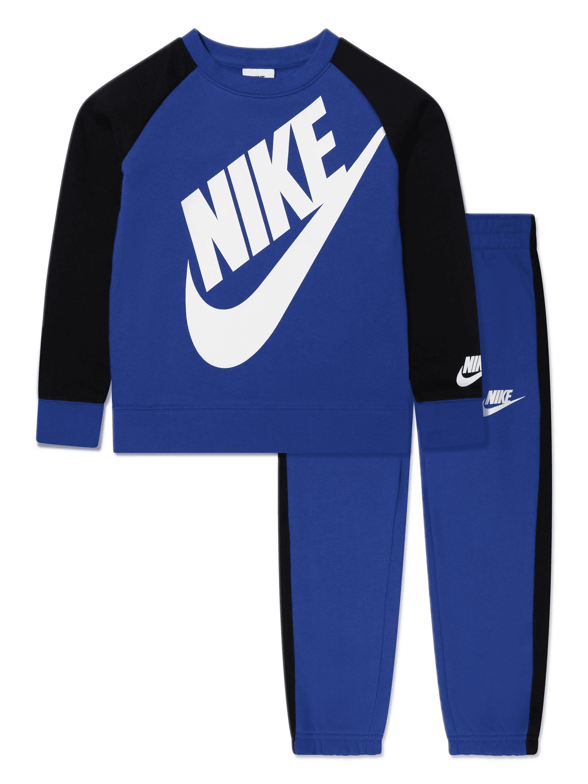 logo-print two-tone fleece tracksuit - Image 1