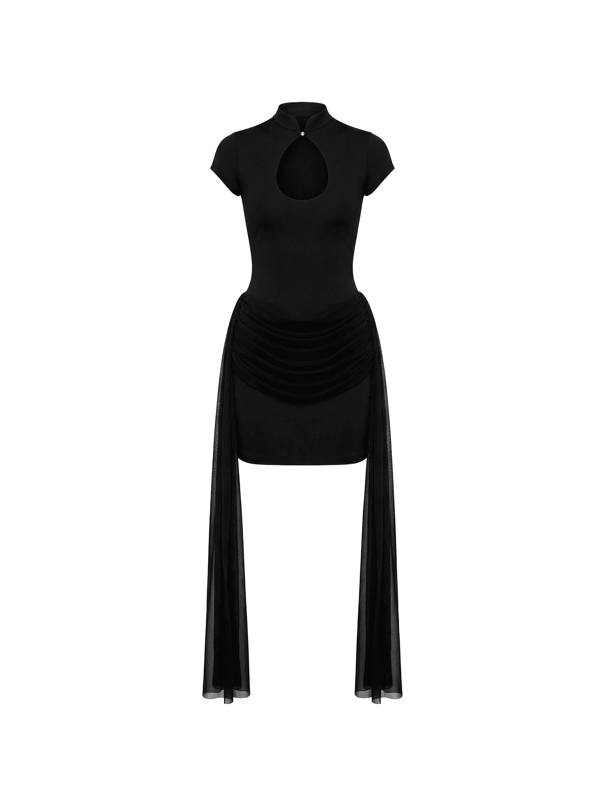 Khy cutout ruched mini dress - Image 1