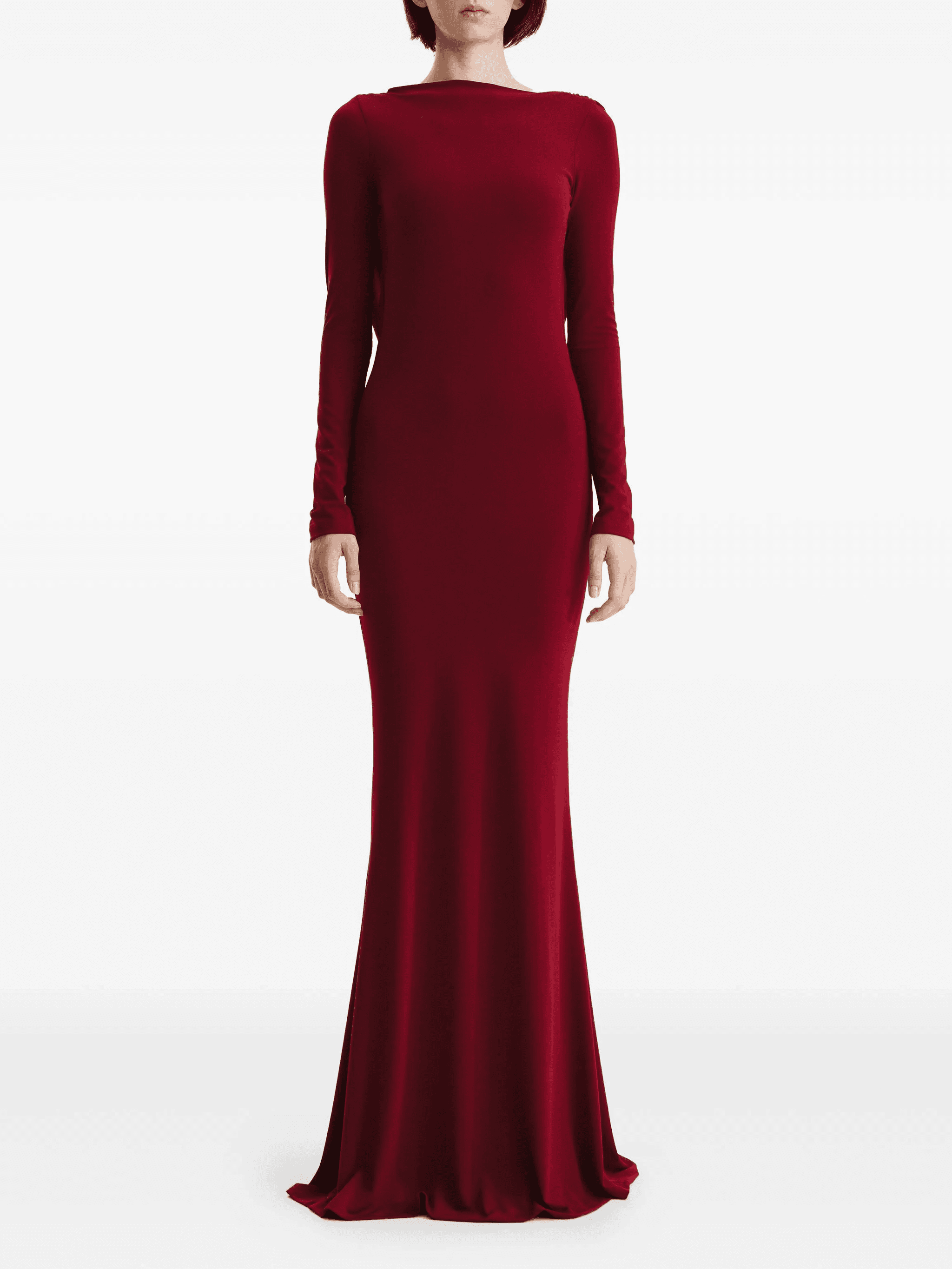 cowl-back maxi dress - Image 1