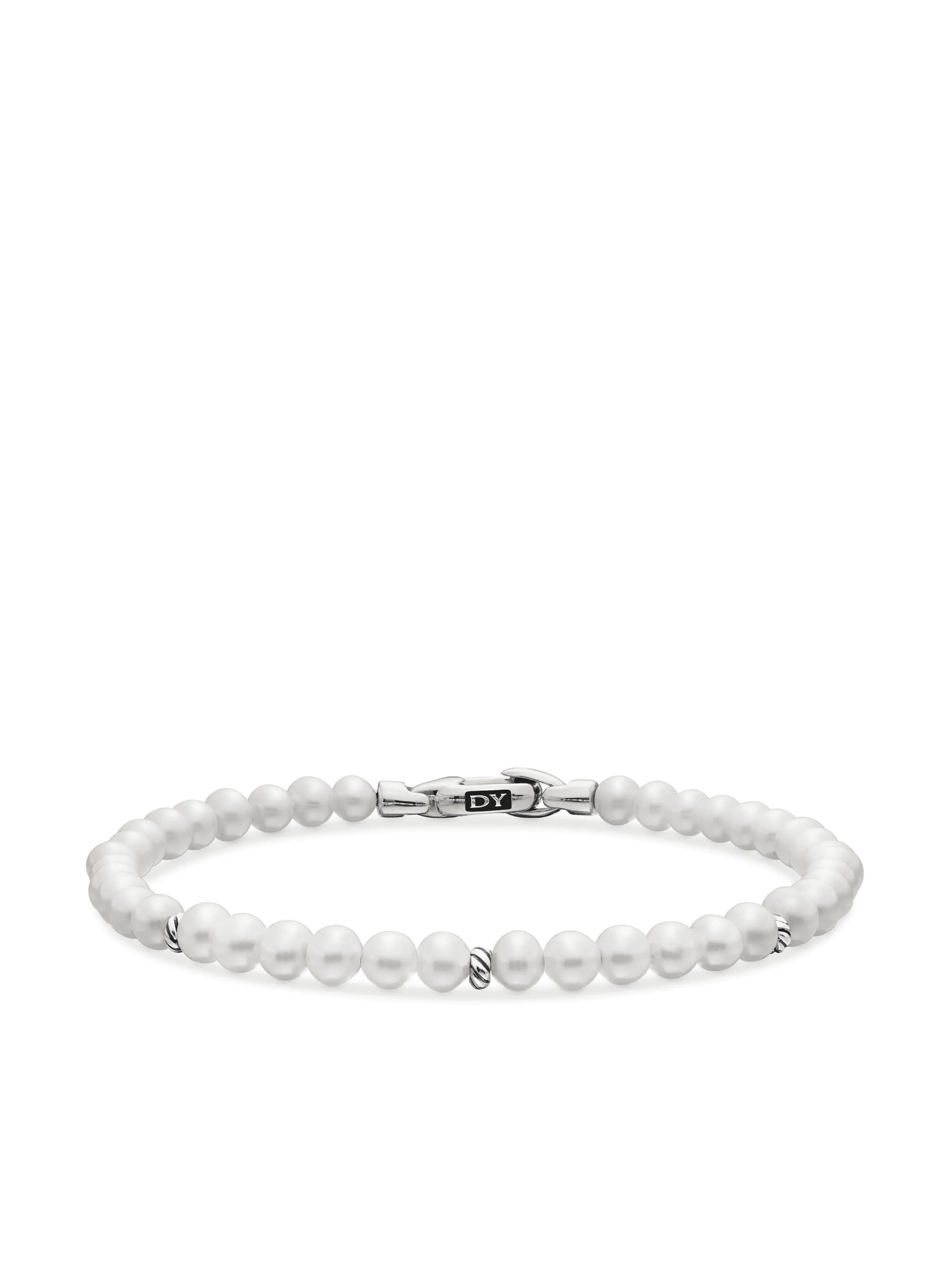 sterling silver Bijoux Spiritual Beads pearl bracelet (4mm) - Image 1