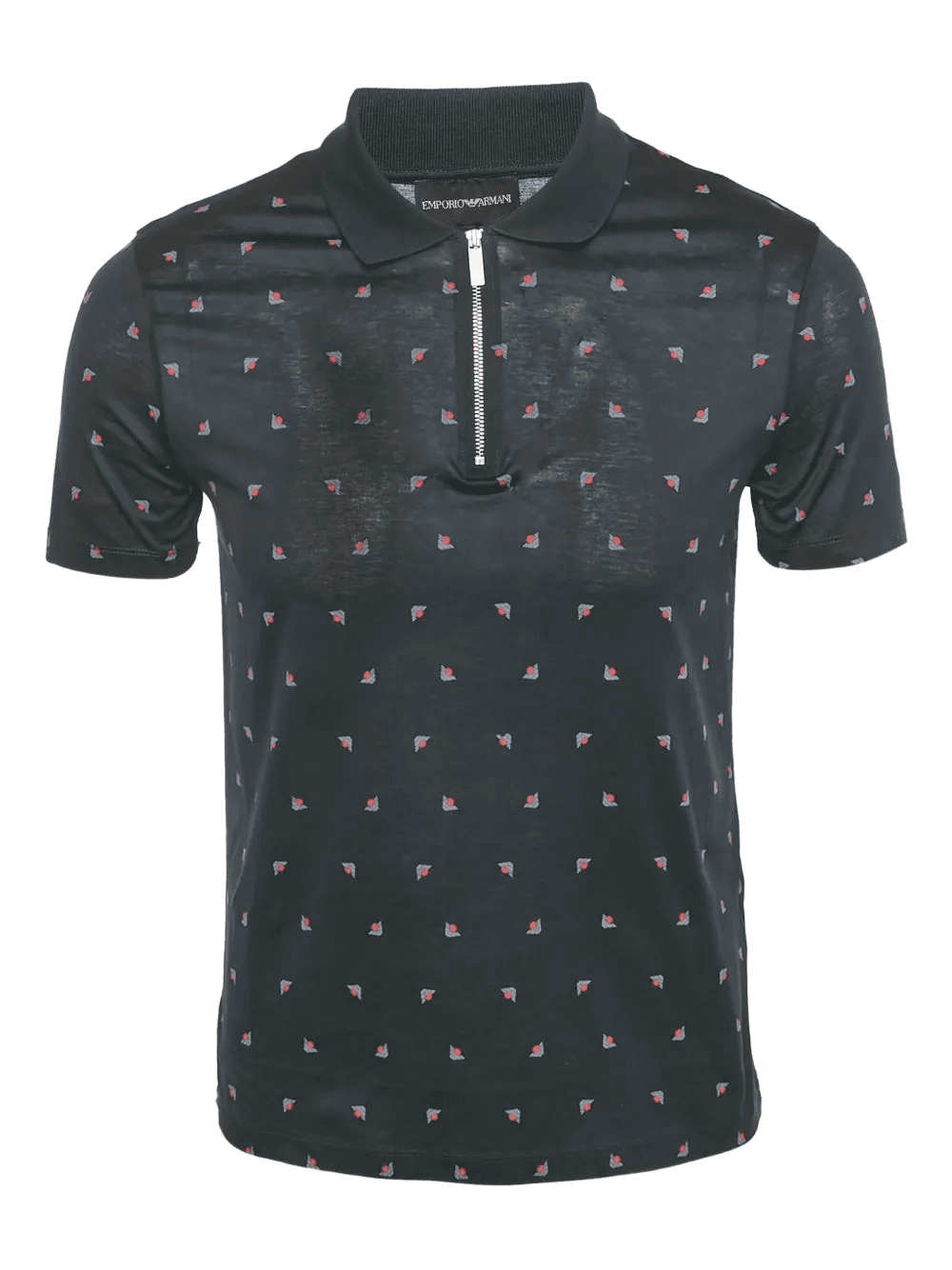 zip pattern polo shirt - Image 1