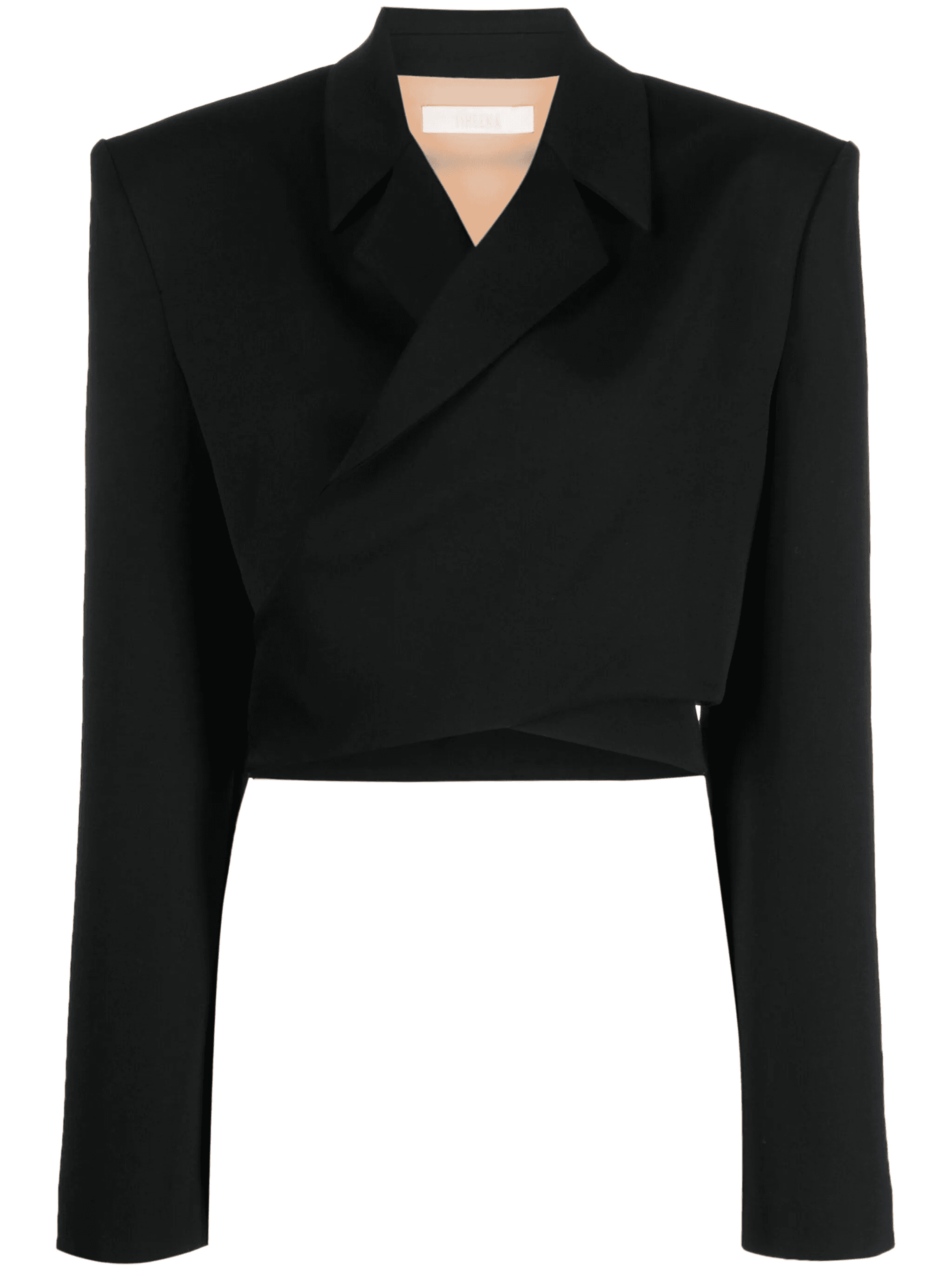 wrap-design cropped blazer - Image 1