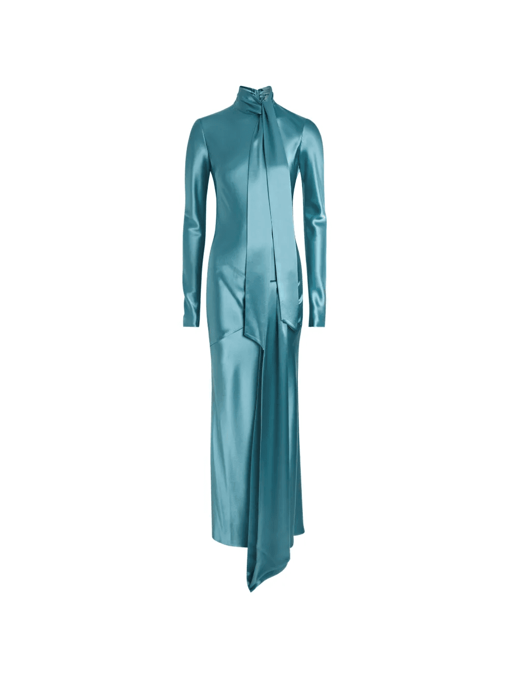Emilie tie draped midi dress - Image 1