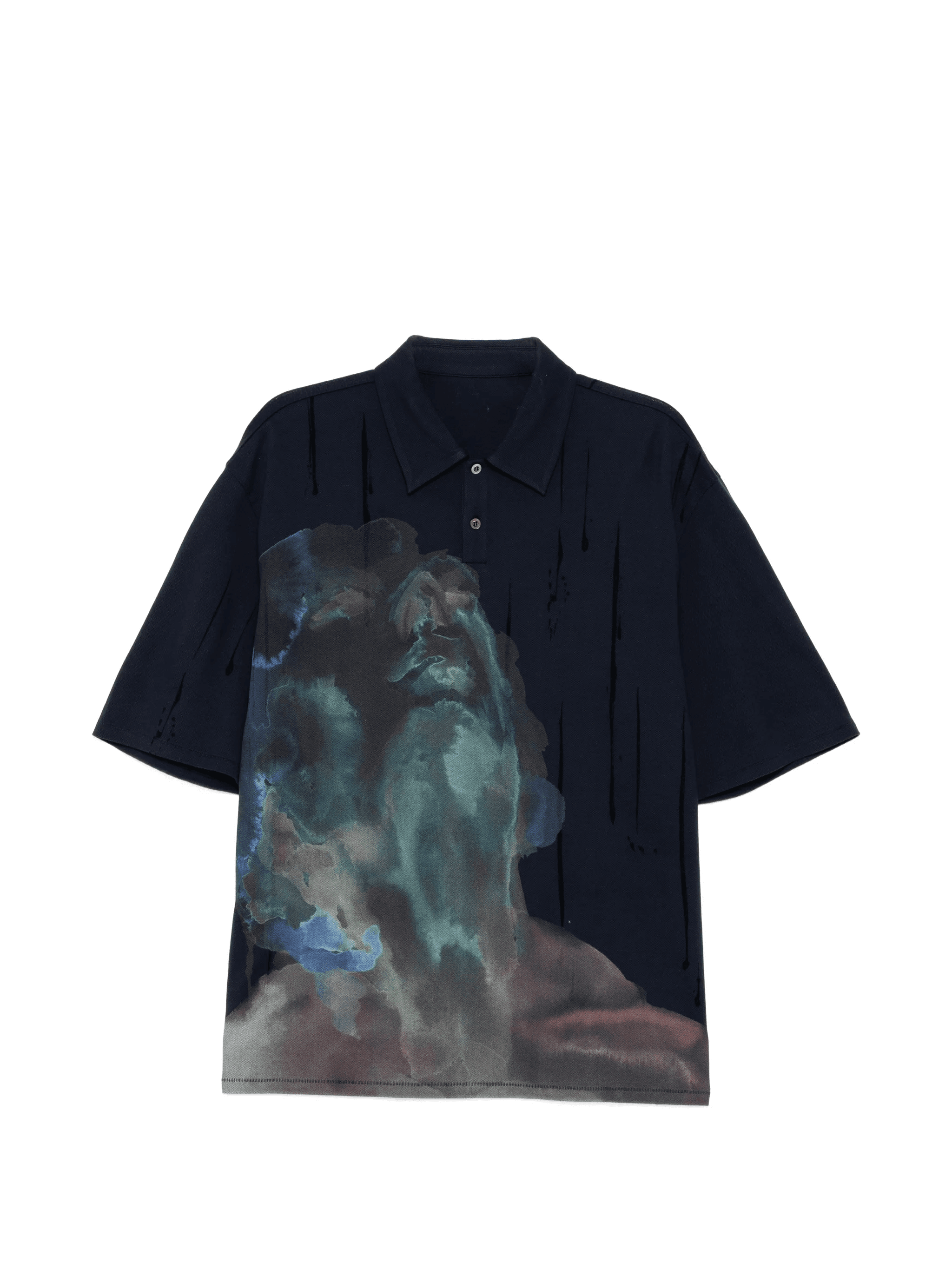 graphic-print polo shirt - Image 1