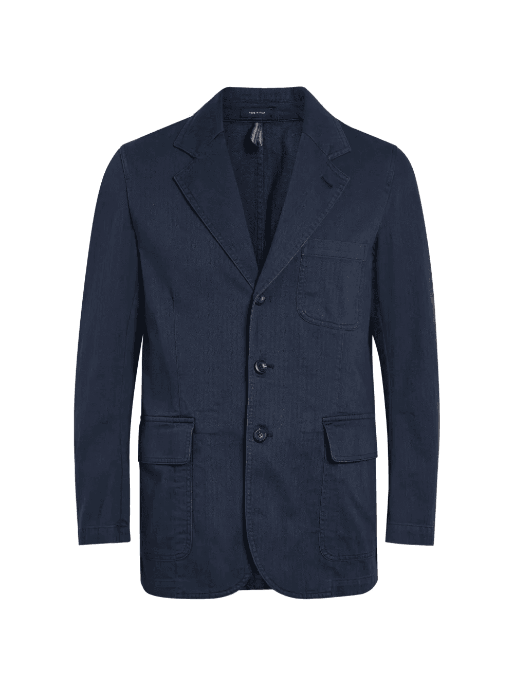 herringbone pocket blazer - Image 1