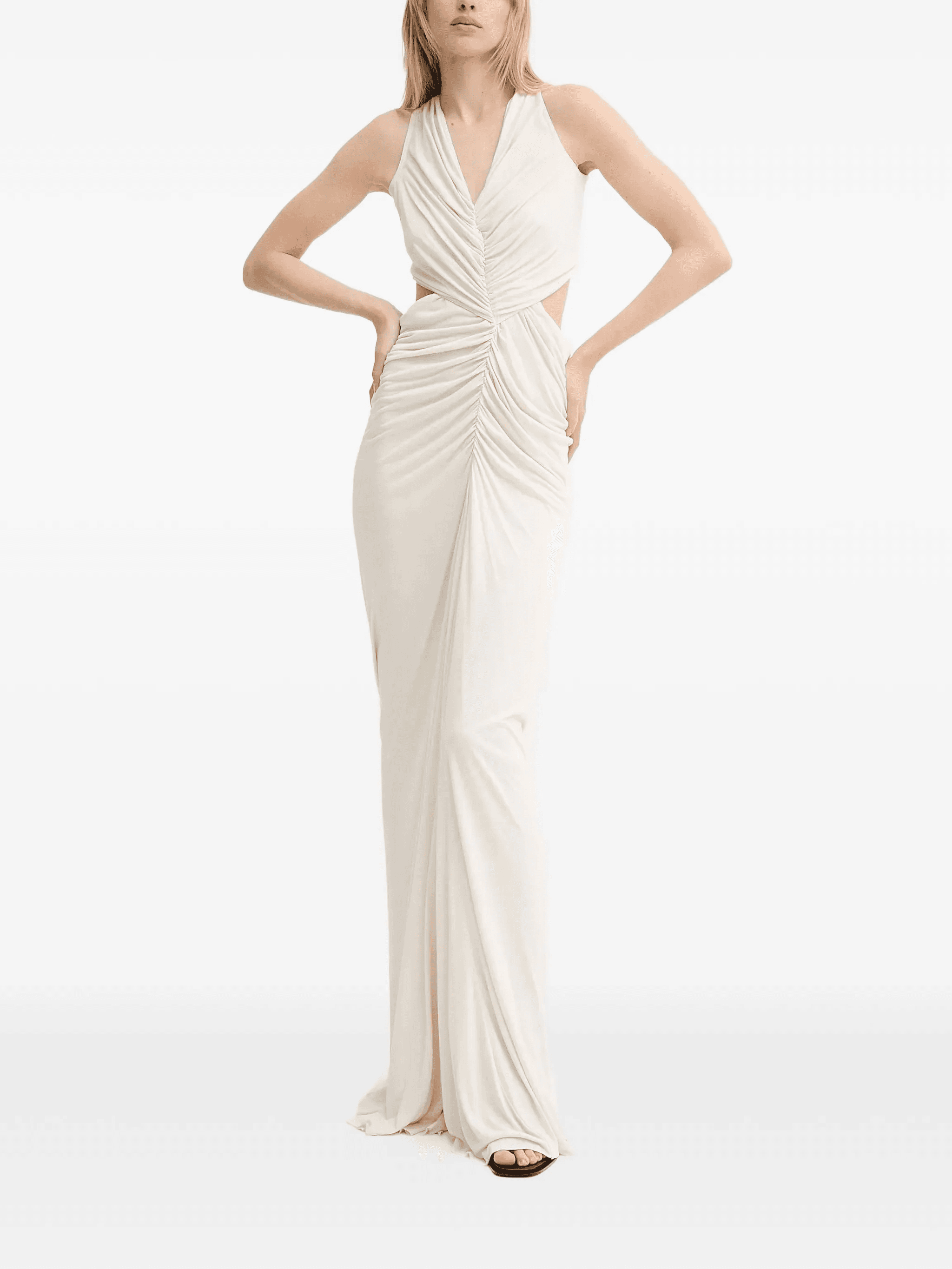 cut-out draped maxi dress - Image 1