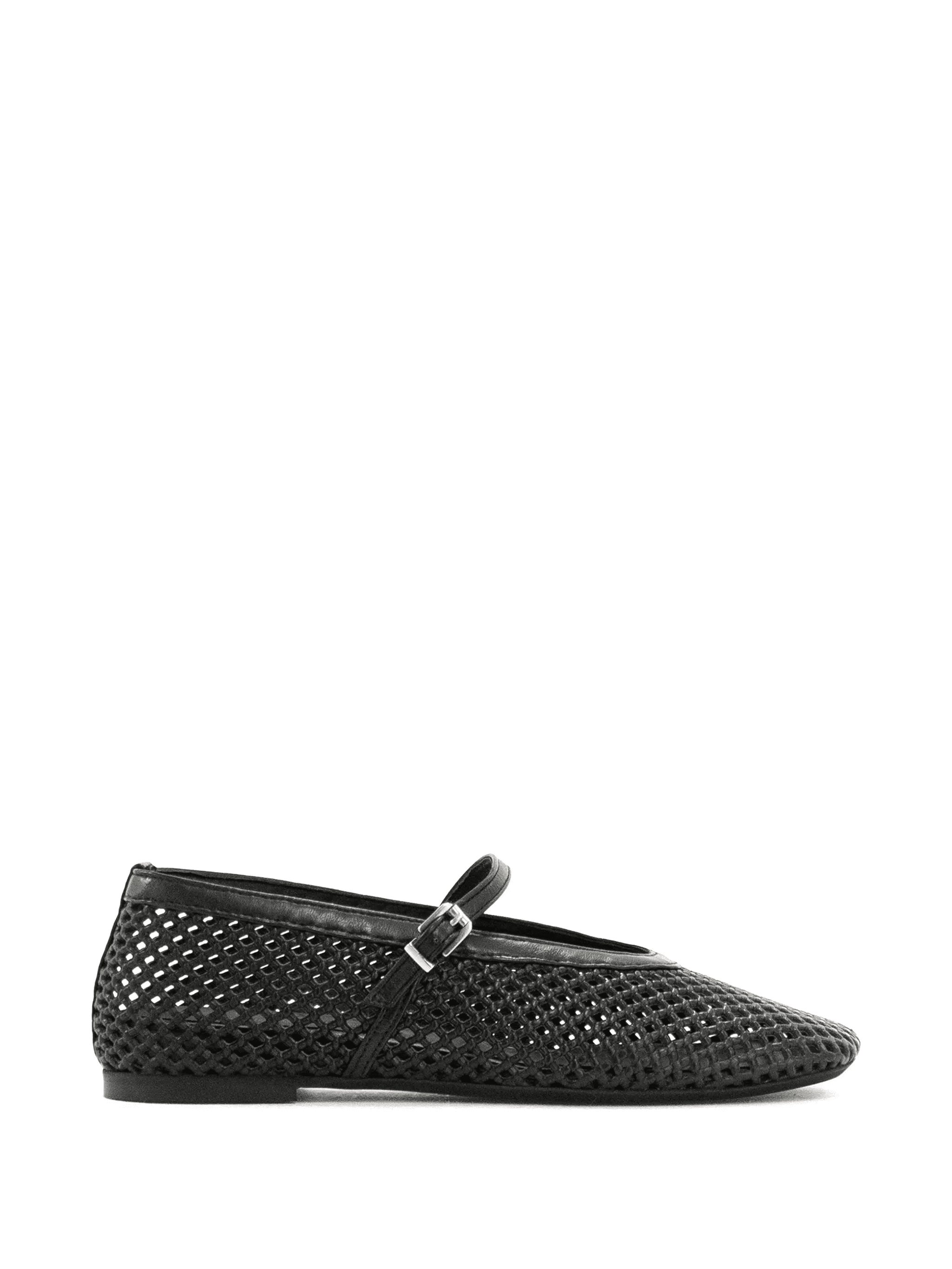 woven buckle ballet flats - Image 1