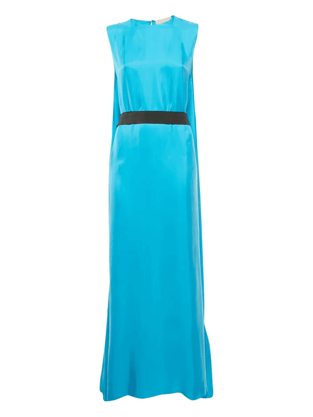 ruffled-hem satin dress - Image 1