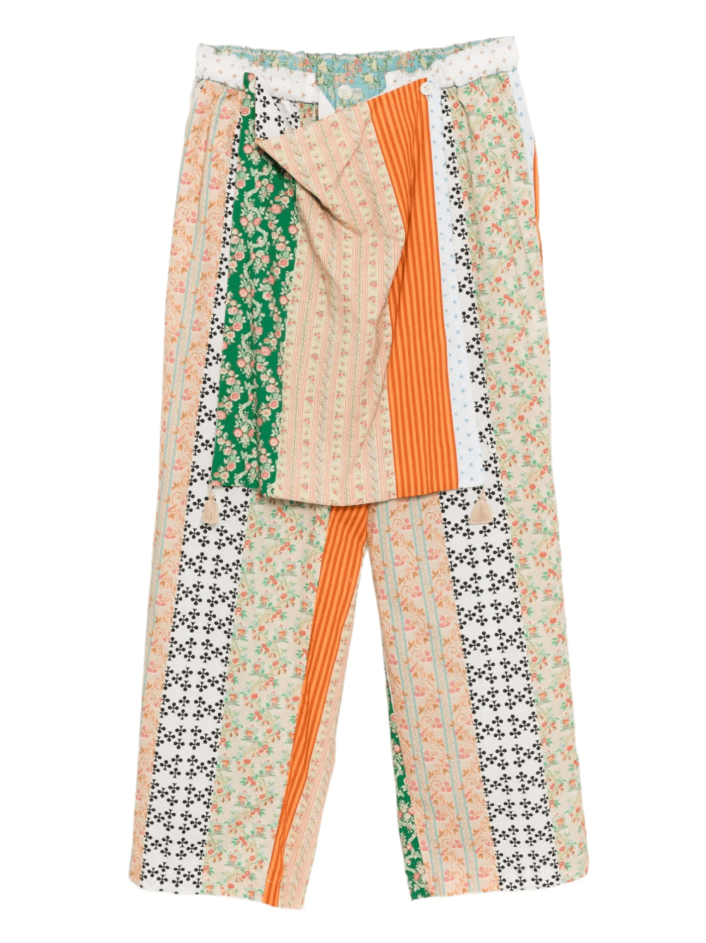 floral-print apron trousers - Image 1