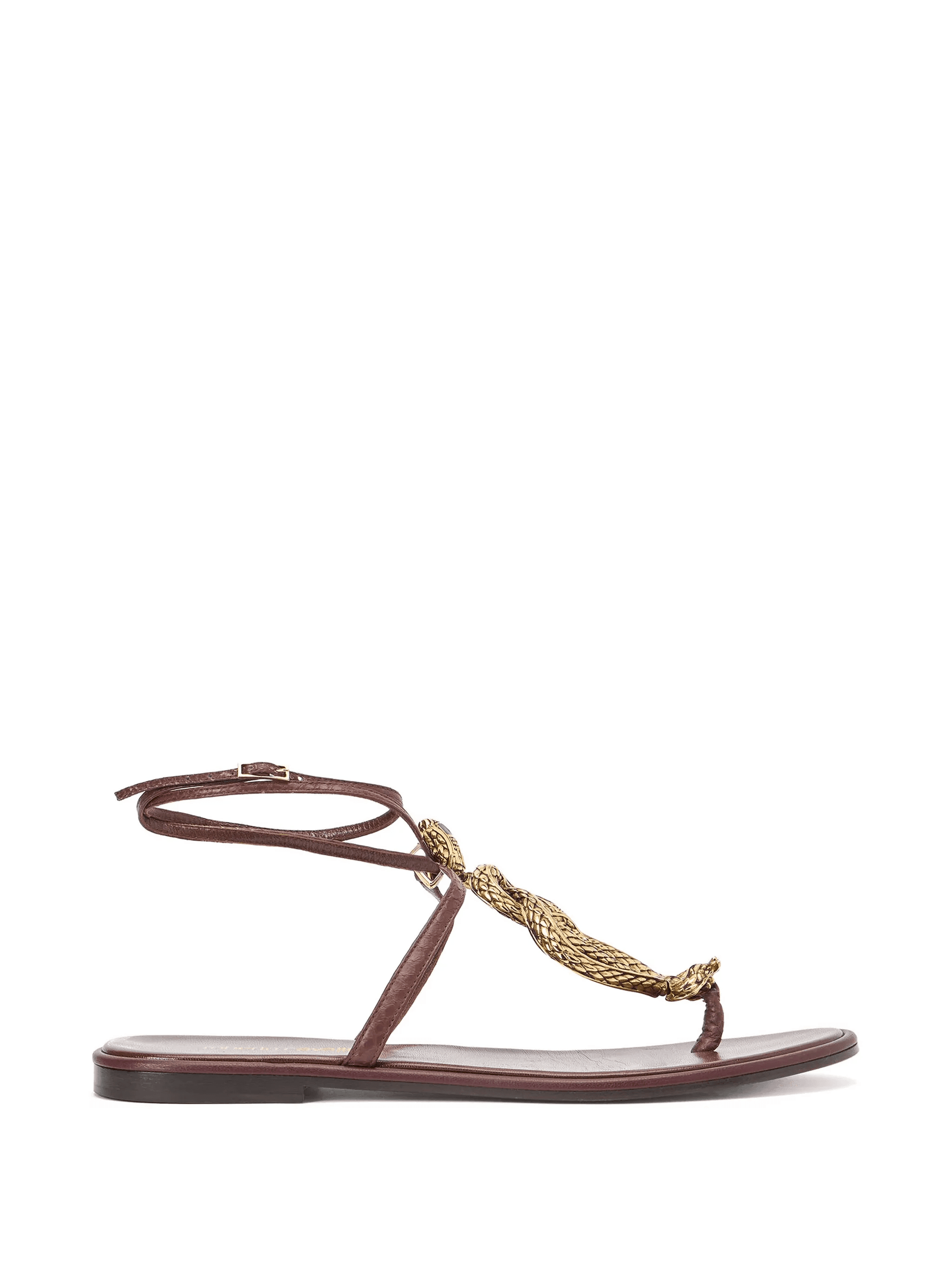 snake-motif flat sandals - Image 1