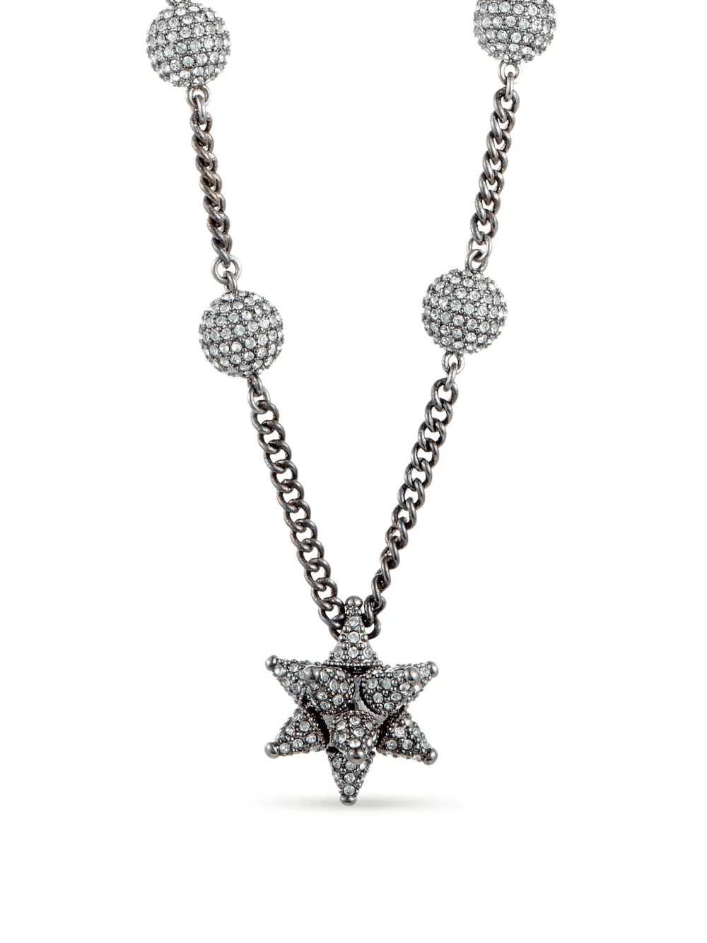 crystal-embellished necklace - Image 1