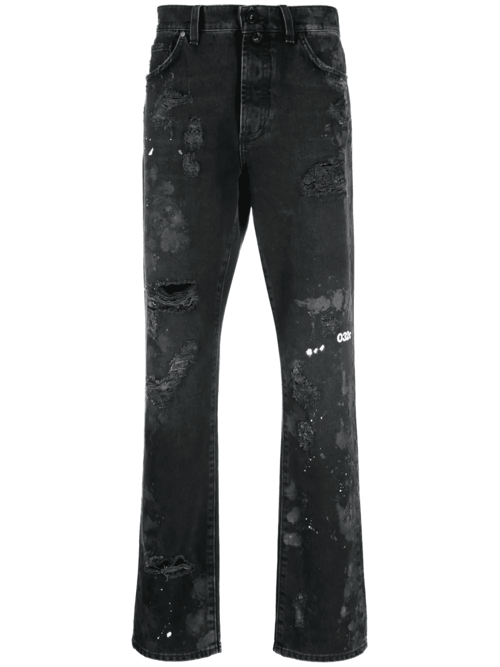 Double Shift Painter's distressed-finish jeans - Image 1