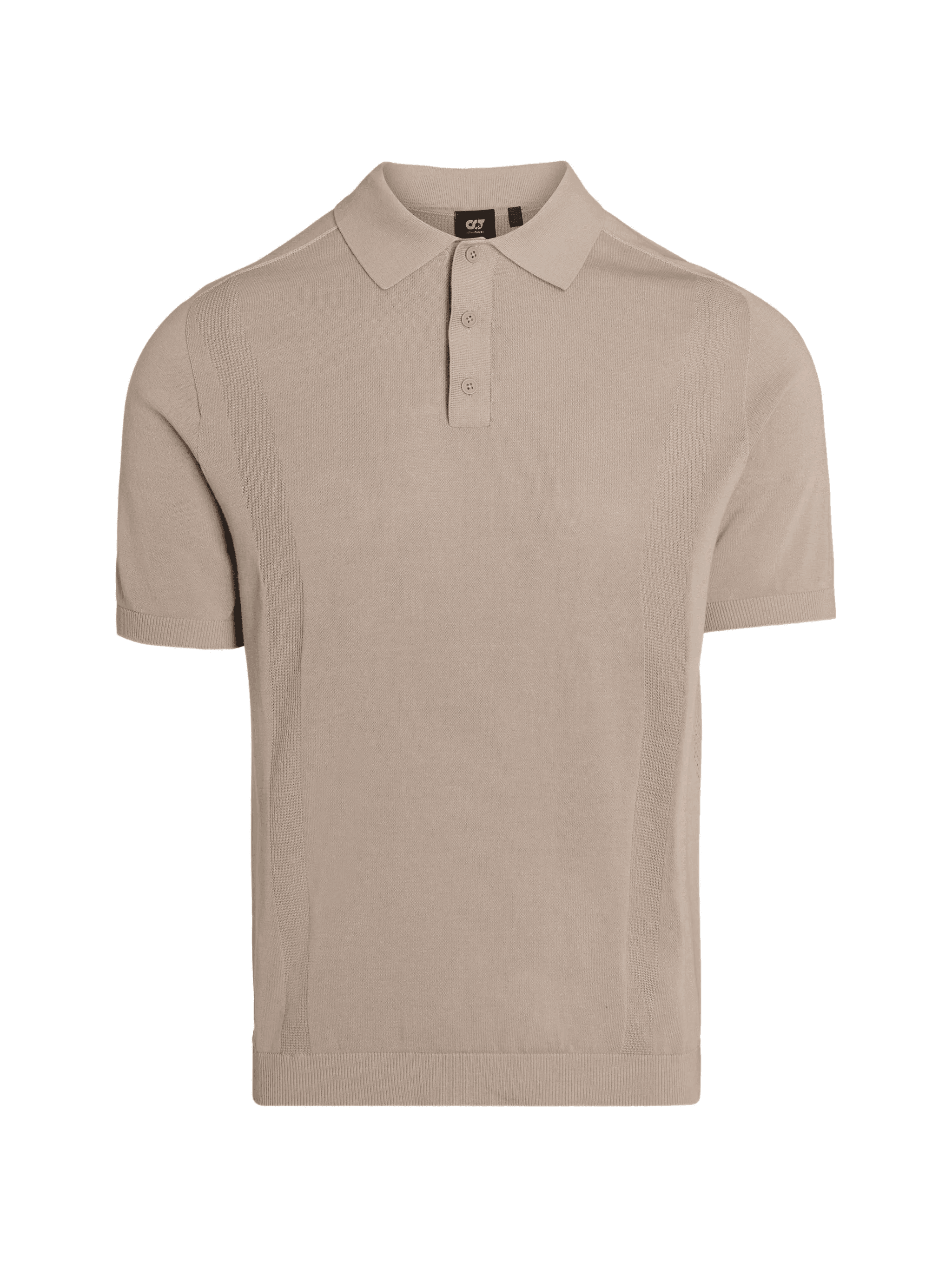 textured polo shirt - Image 1