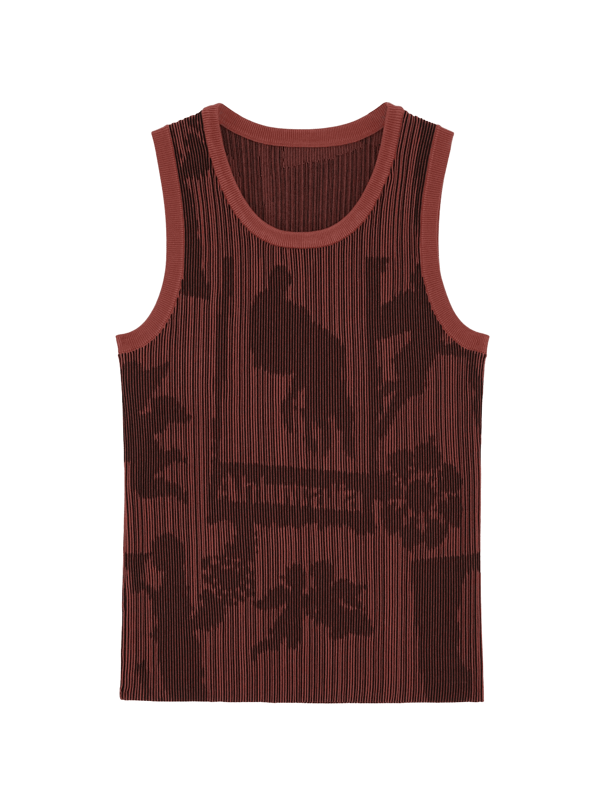 graphic-print ribbed vest - Image 1