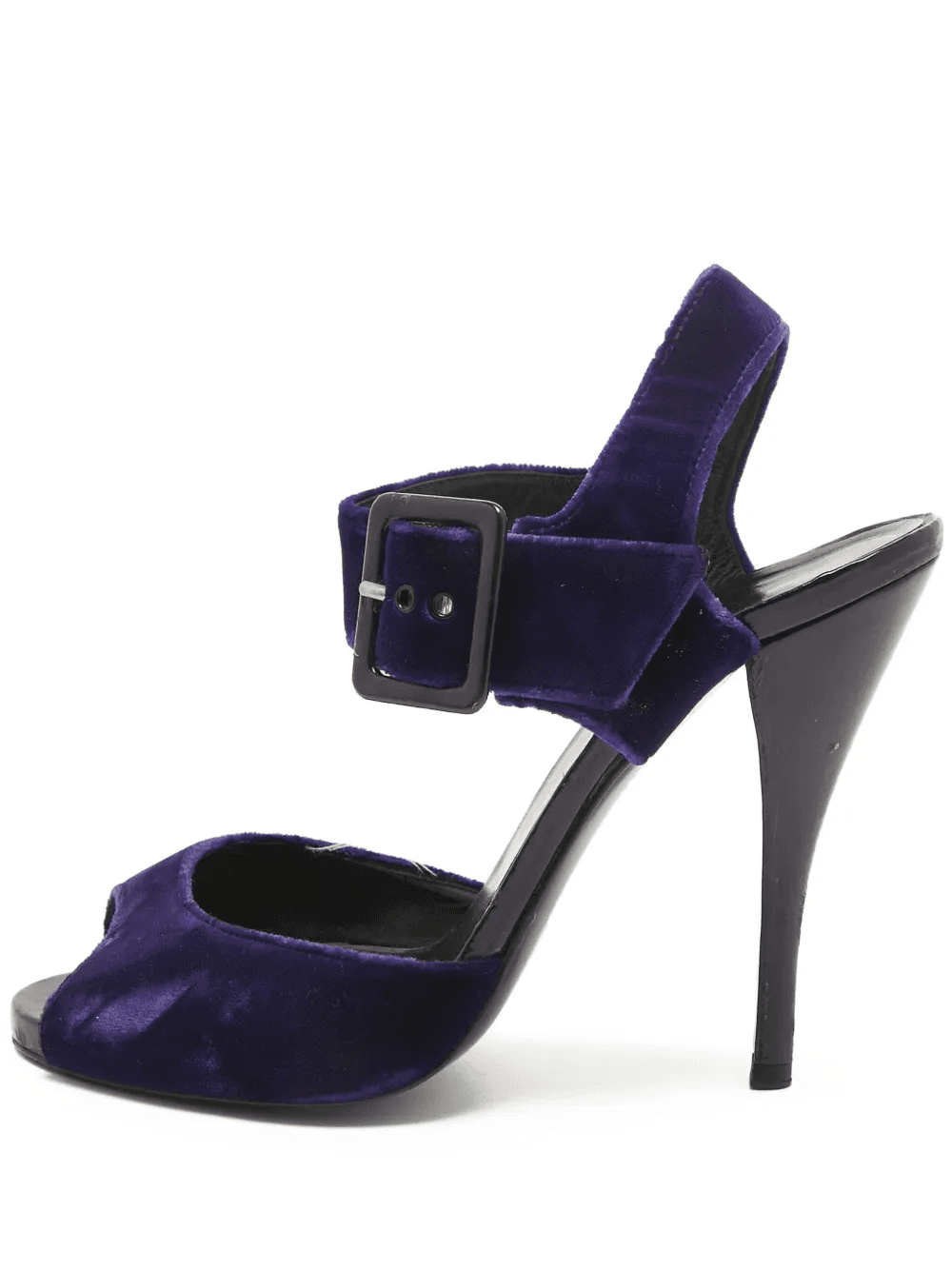 pre-owned 115mm velvet sandals - Image 1