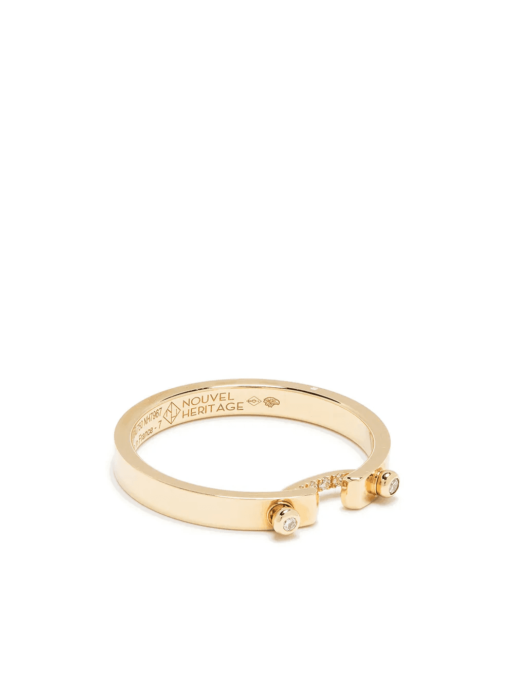 18kt yellow gold Business Meeting Mood diamond ring - Image 1