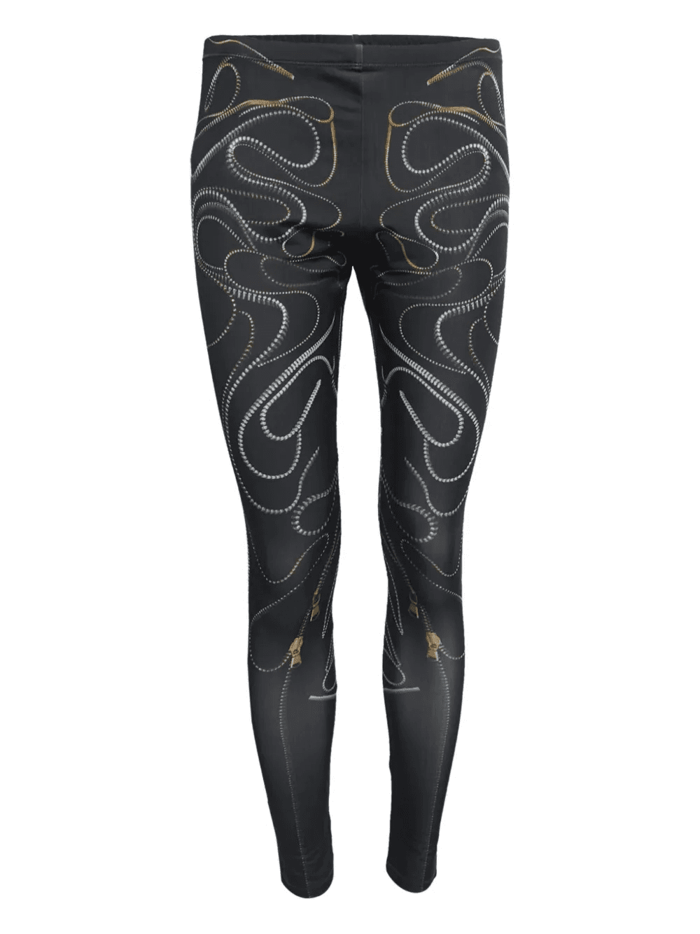 zip-pattern leggings - Image 1