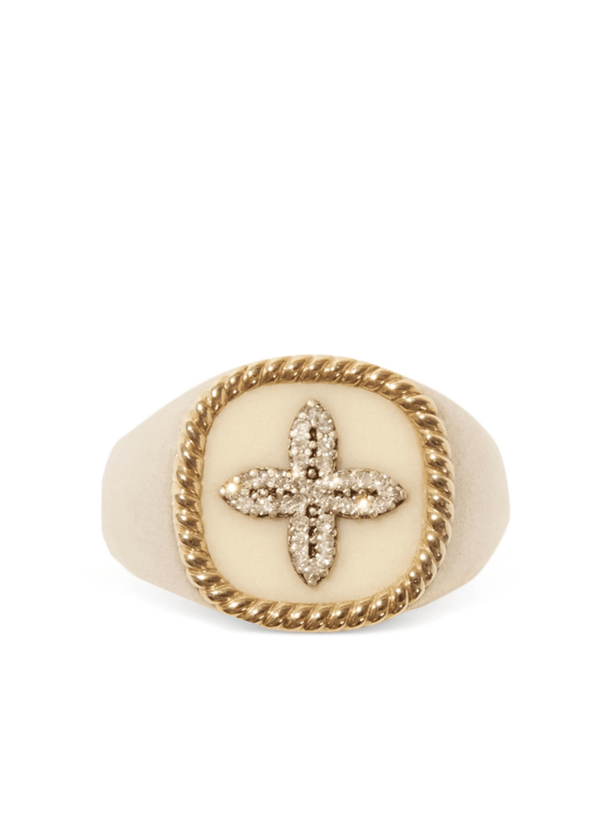 Bowie diamond signet ring - Image 1