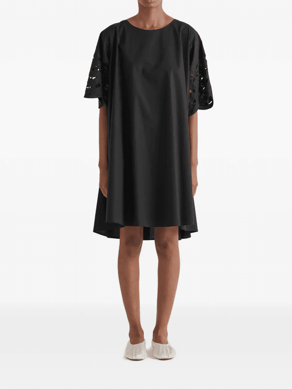 cut-out short-sleeve dress - Image 1