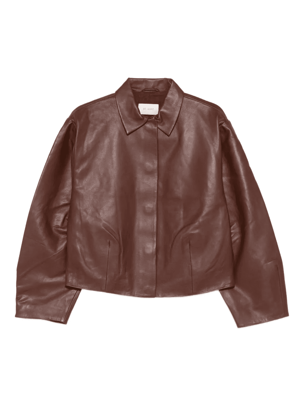 Cocoon leather jacket - Image 1