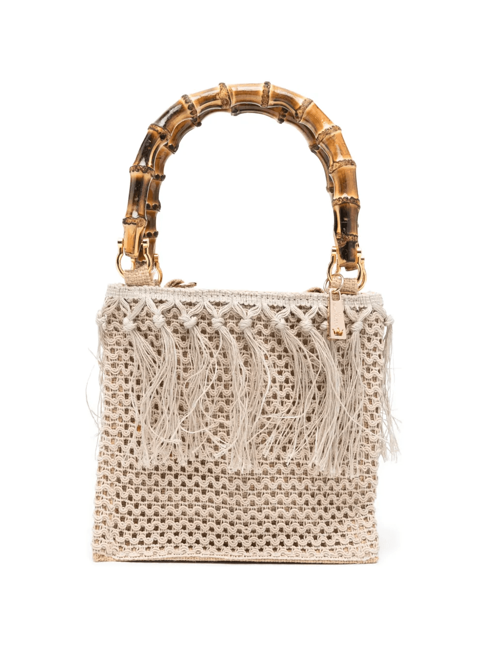 Flora fringed tote bag - Image 1