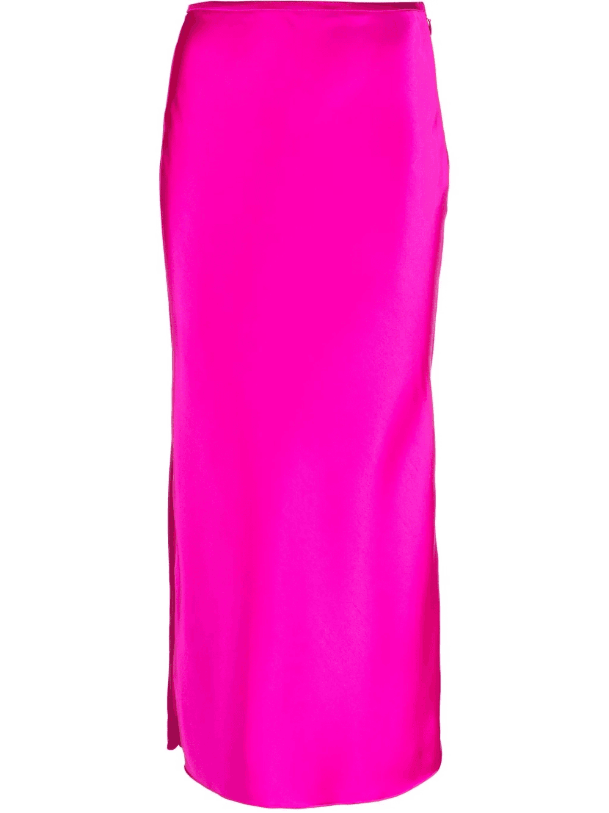 satin-style maxi skirt - Image 1