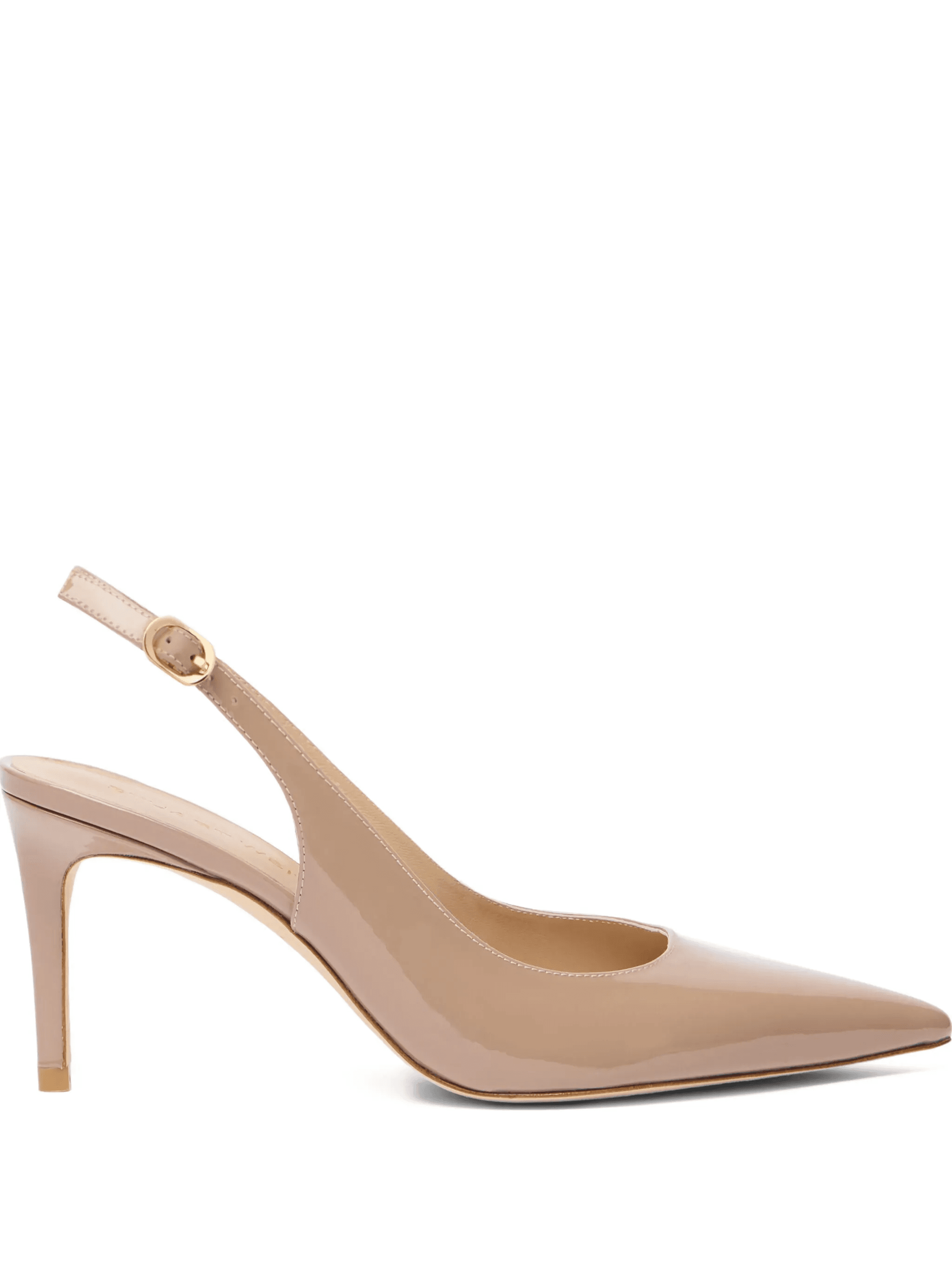 75mm Stuart Power pointed sling-back pumps - Image 1