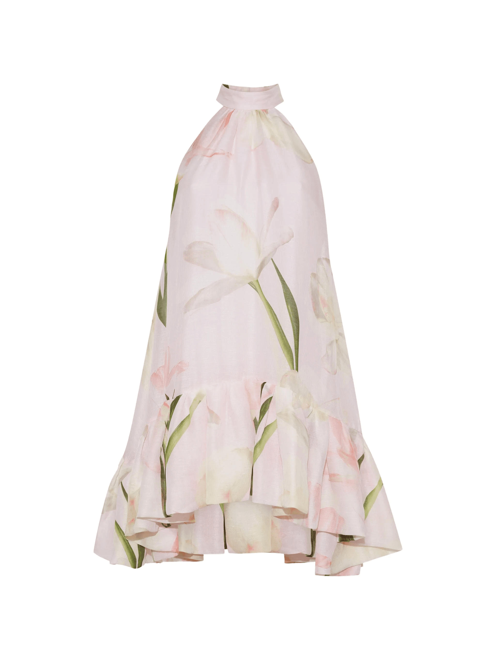 Arca floral-print ruffled dress - Image 1