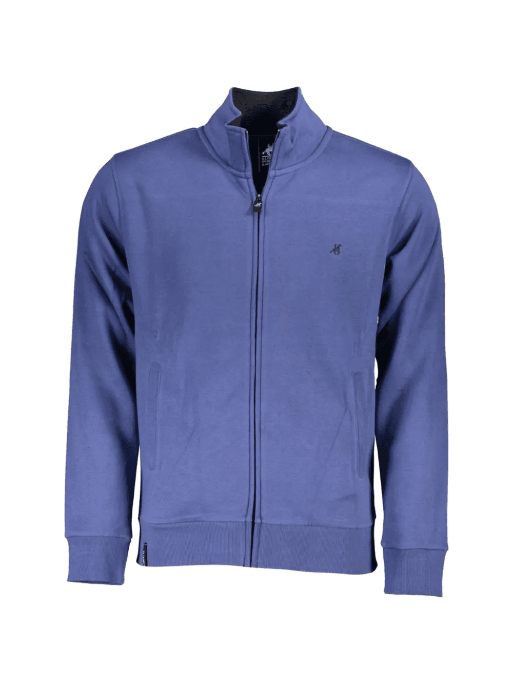 logo-embroidered zip-up cardigan - Image 1