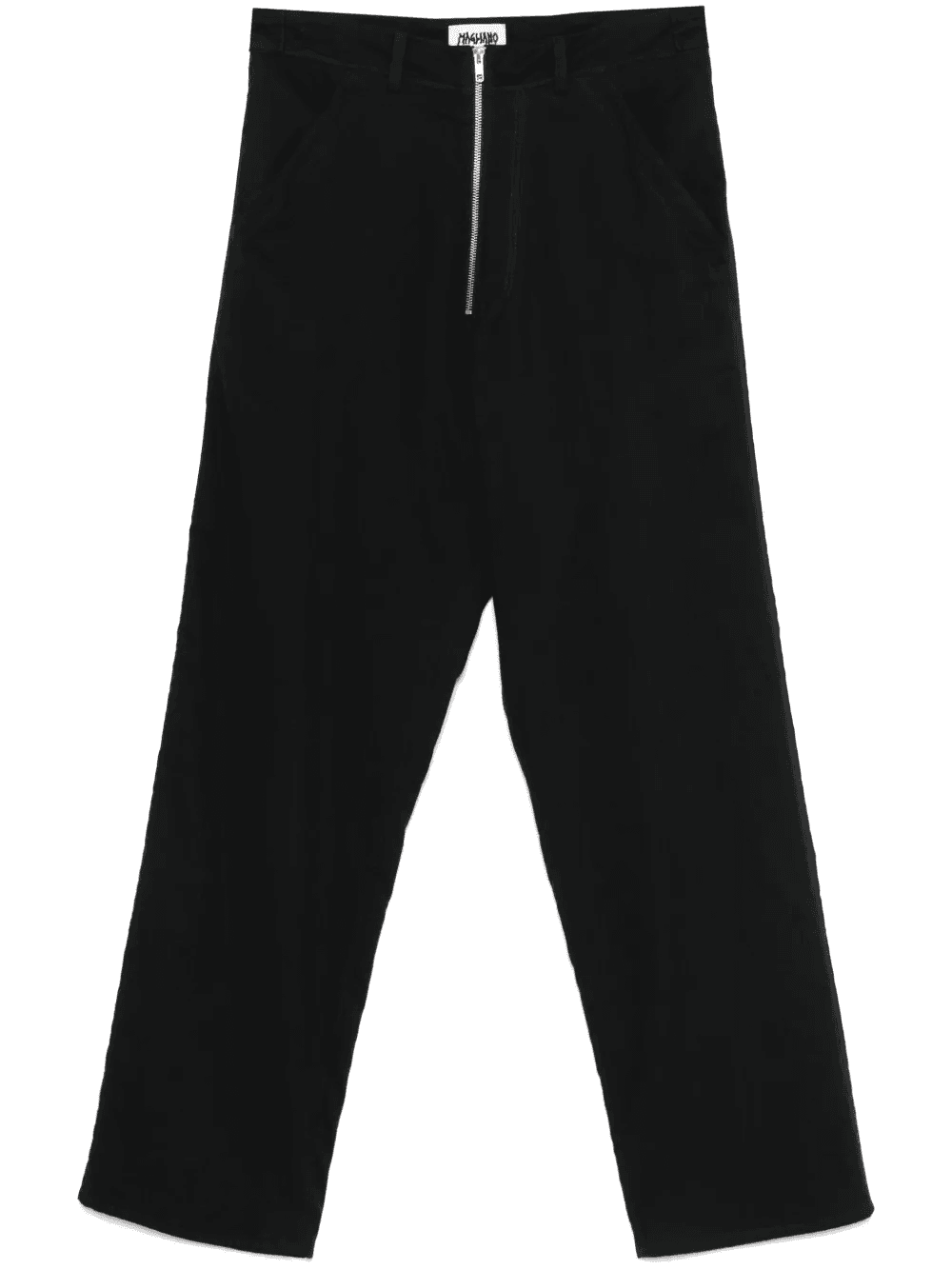 zip-up straight-leg trousers - Image 1