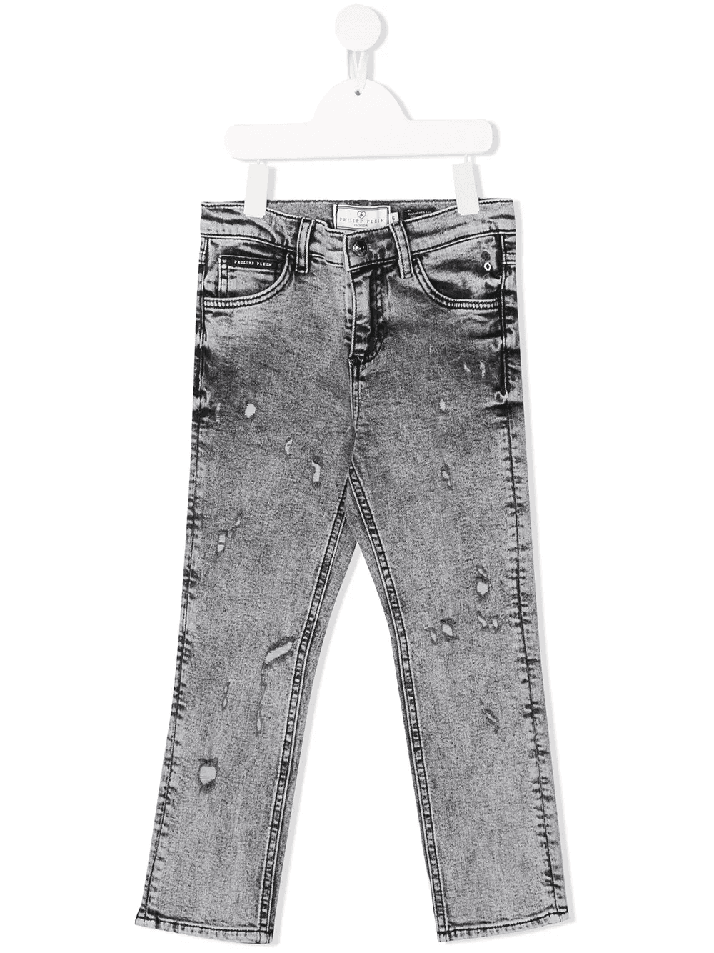 distressed straight-leg jeans - Image 1