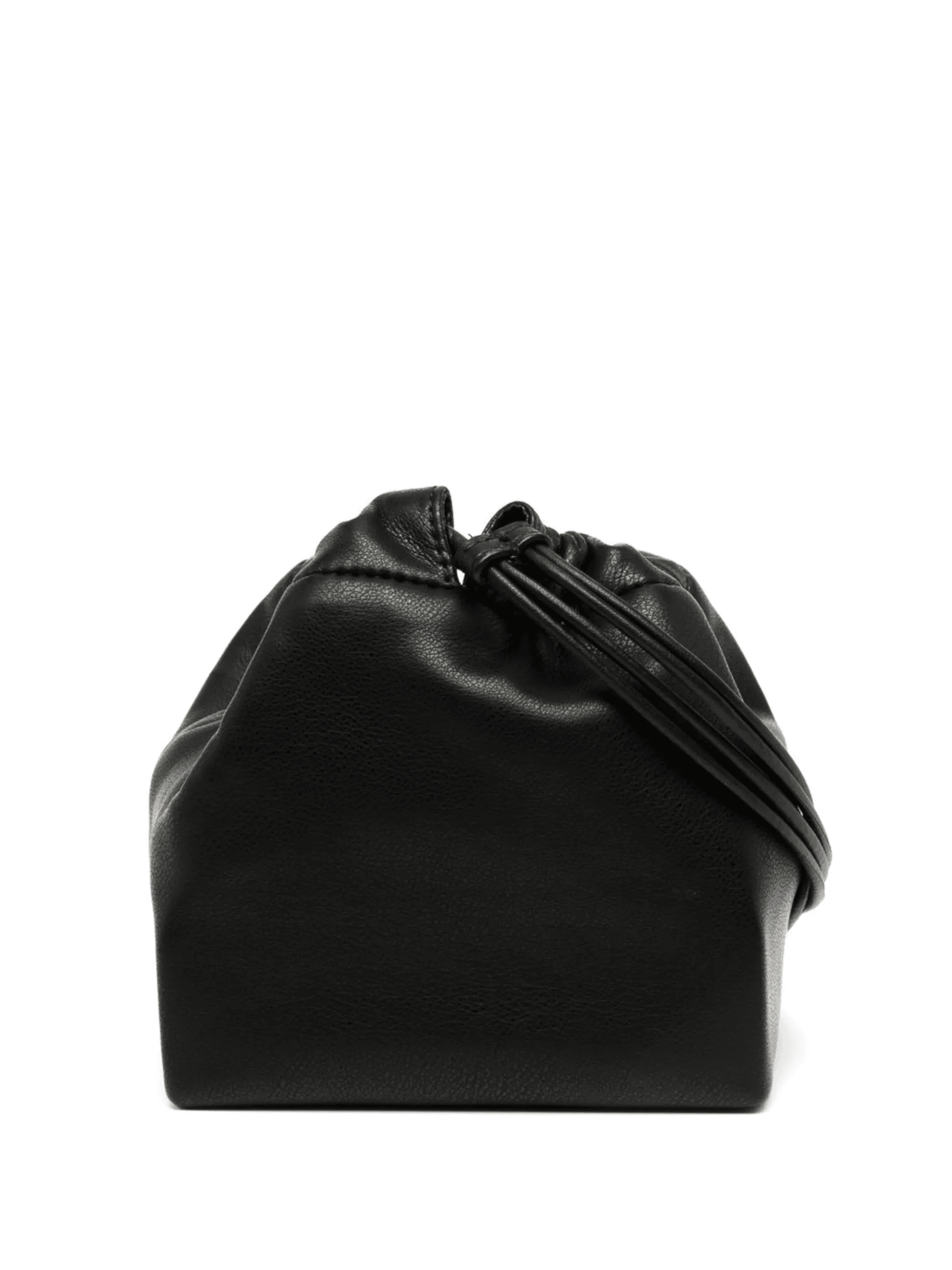 drawstring-fastening faux-leather crossbody bag - Image 1
