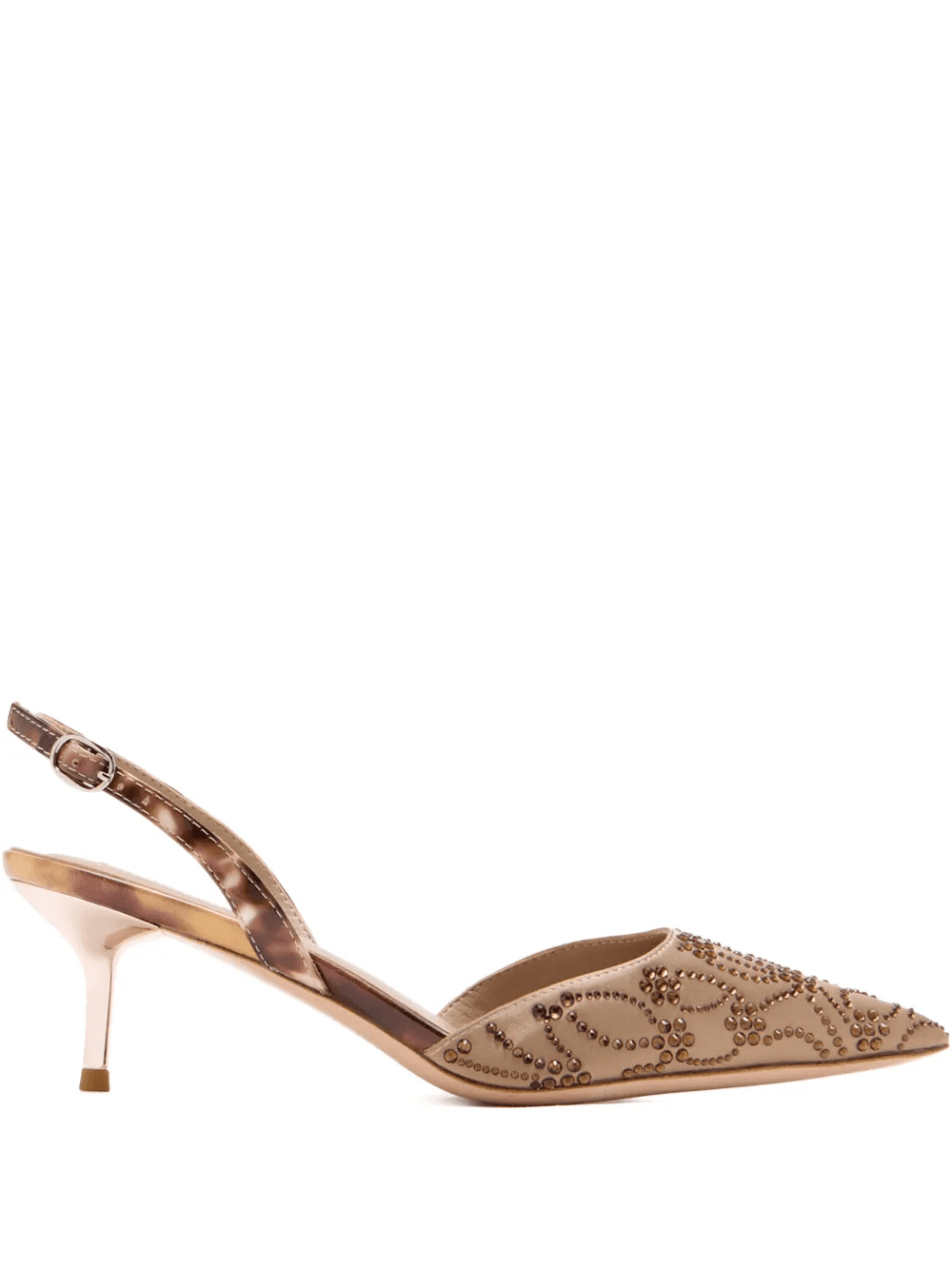 60mm Dahna embellished slingback pumps - Image 1
