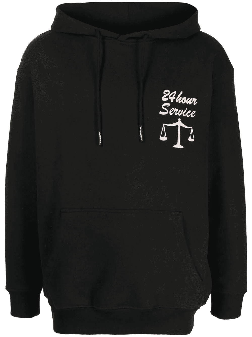 graphic-print cotton hoodie - Image 1