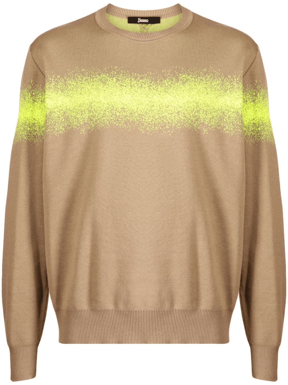 spray-paint effect knit sweatshirt - Image 1