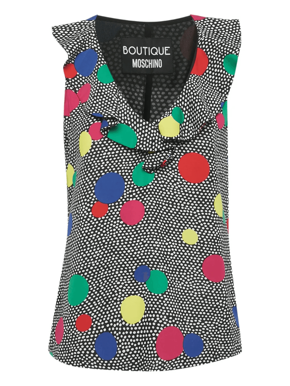 polka-dot ruffle blouse - Image 1