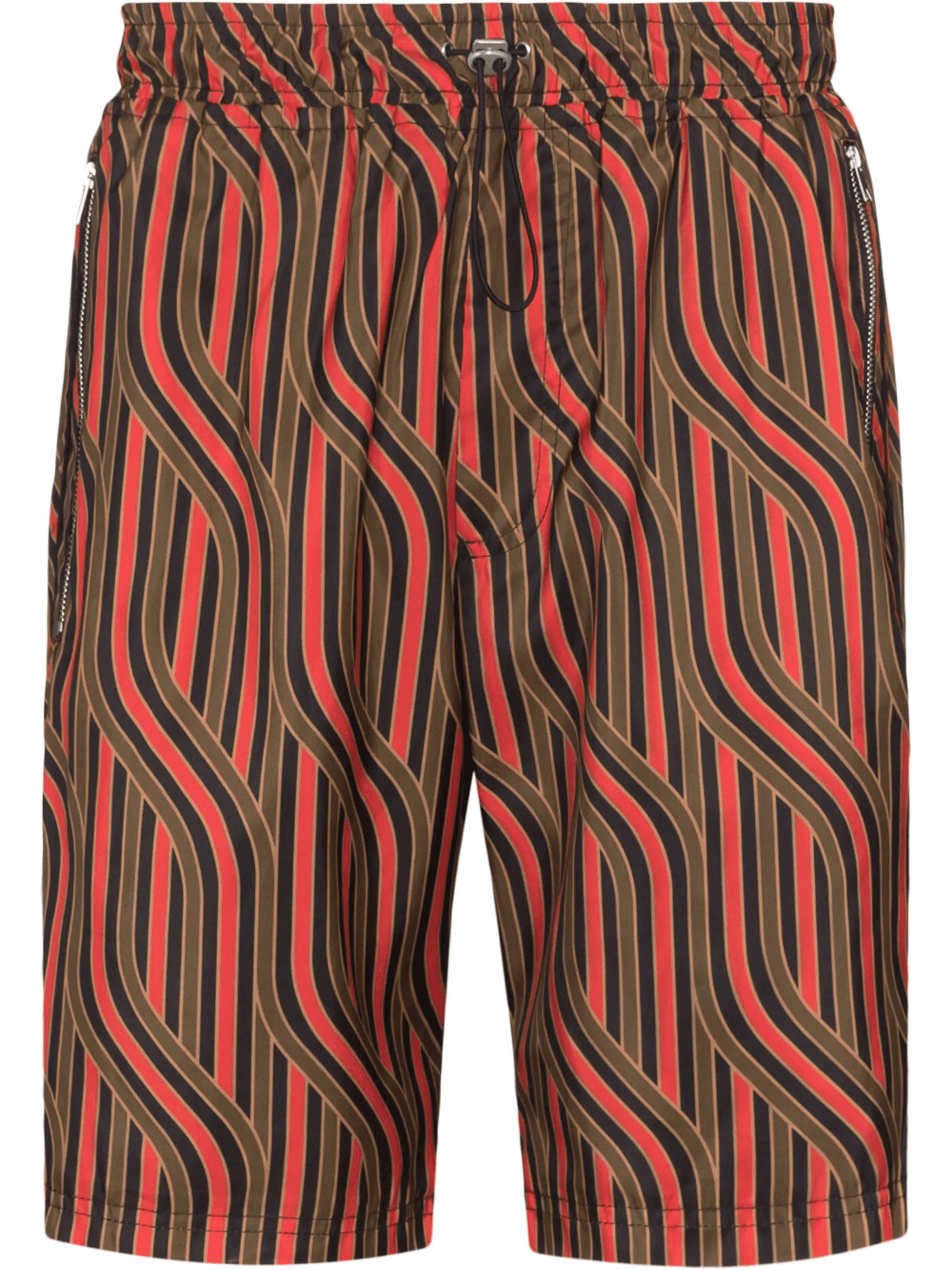 braid print Bermuda shorts - Image 1