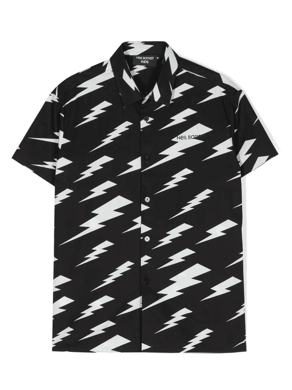 thunderbolt-print cotton shirt - Image 1