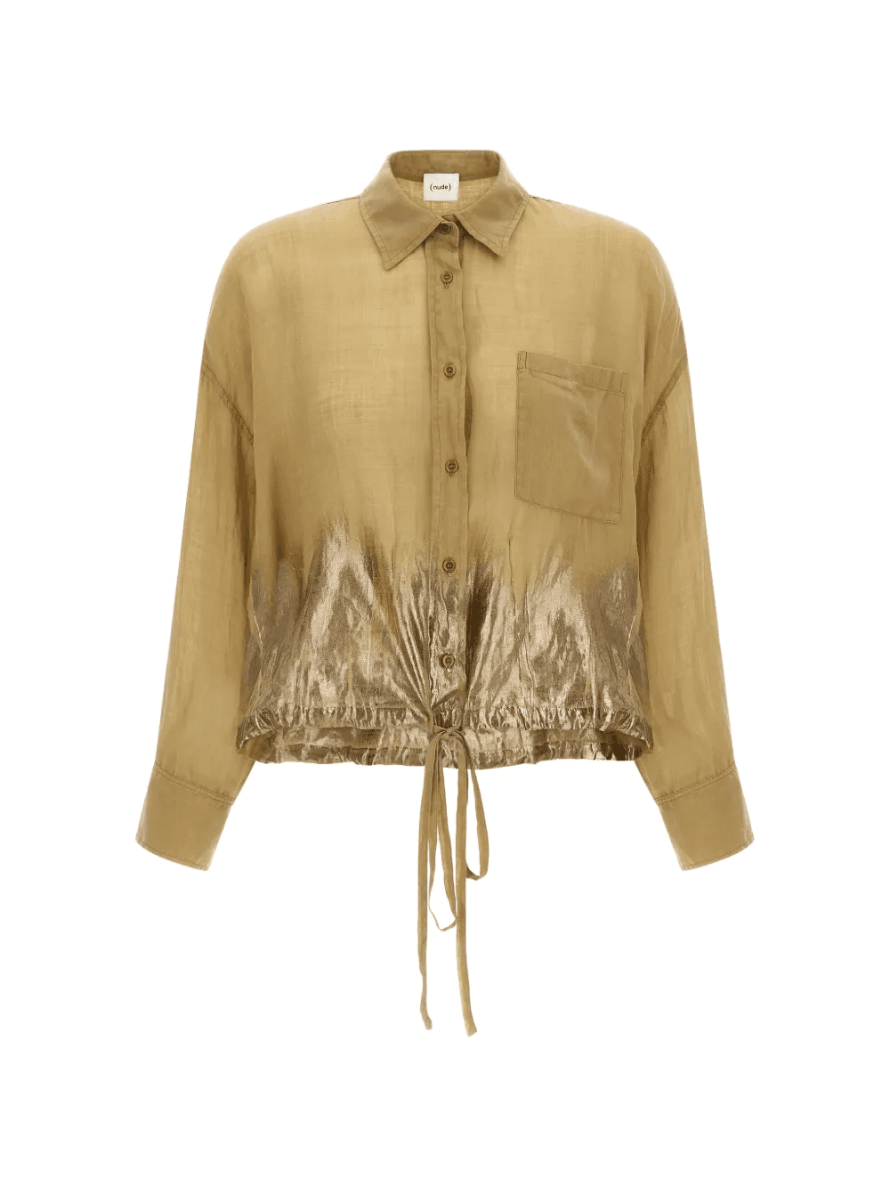 pocket drawstring shirt - Image 1