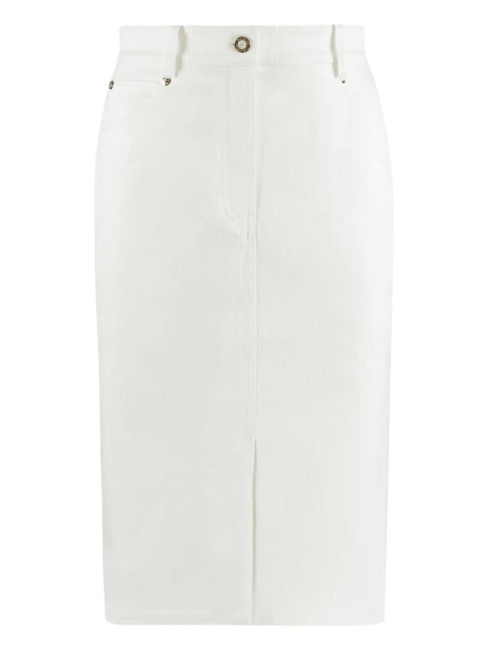 tailored denim midi skirt - Image 1